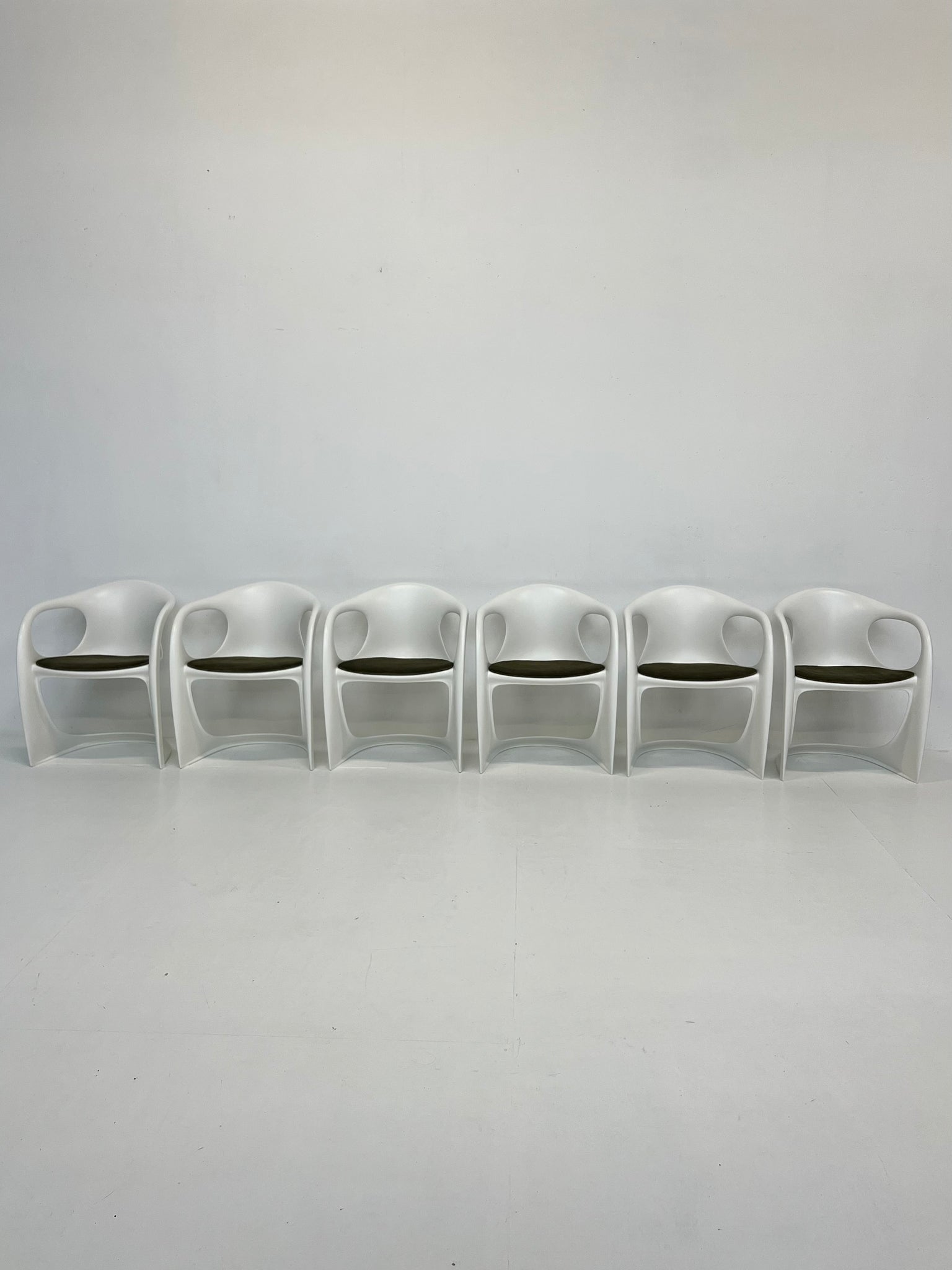 Set of 6 vintage casalino dining chairs by Alexander Begge for Casala