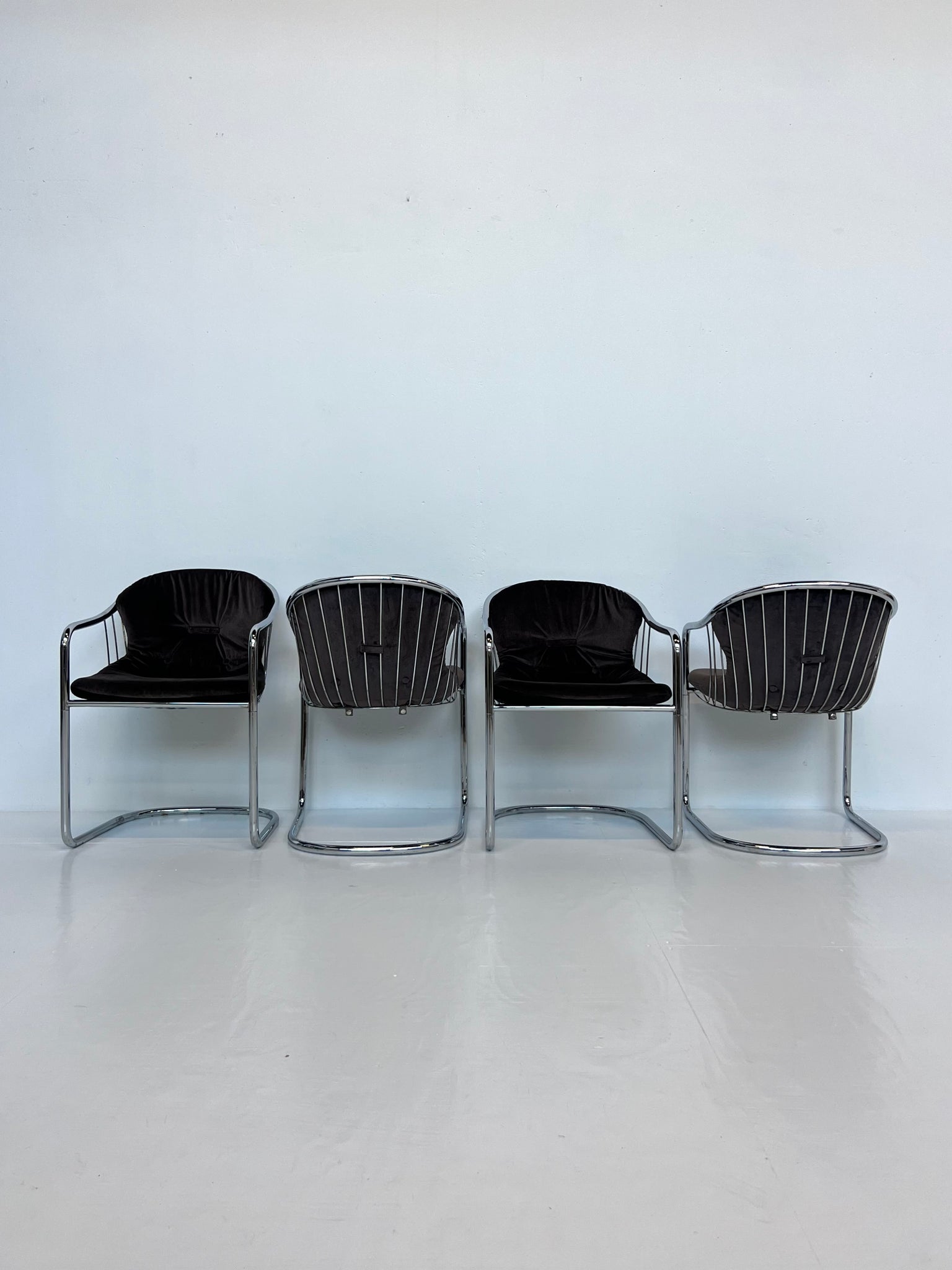 Set van 4 Gastone Rinaldi eetkamerstoelen voor Rima