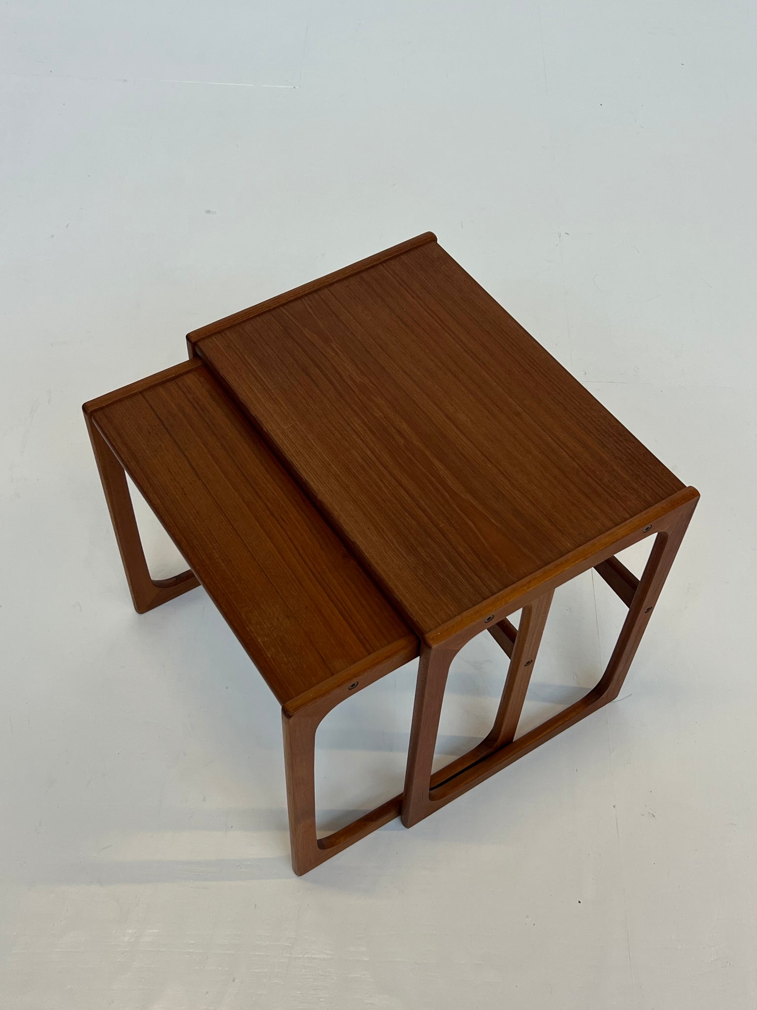 Set of 2 Danish teak nesting tables