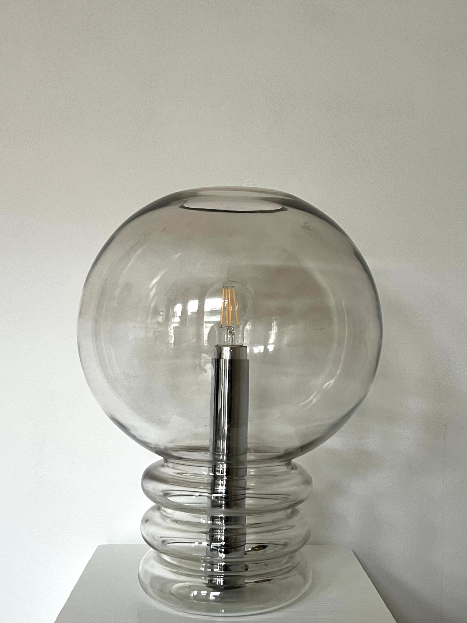 Vintage bulb table lamp – Herbert Proft for Glashütte Limburg