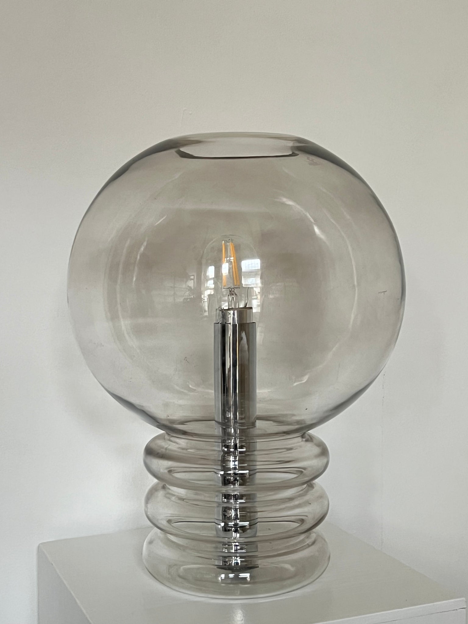 Vintage bulb table lamp – Herbert Proft for Glashütte Limburg