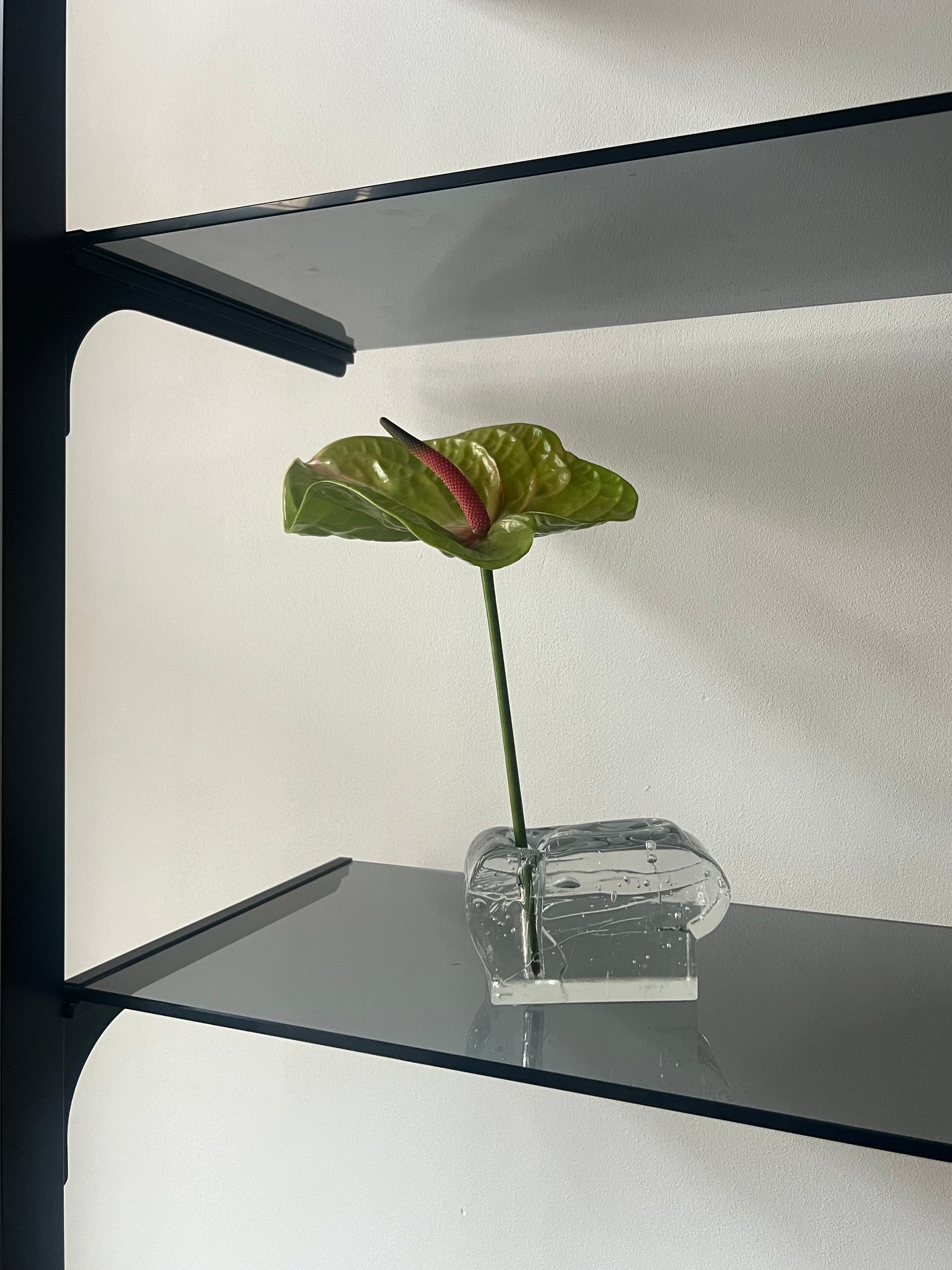 Vintage solifleur glass vase