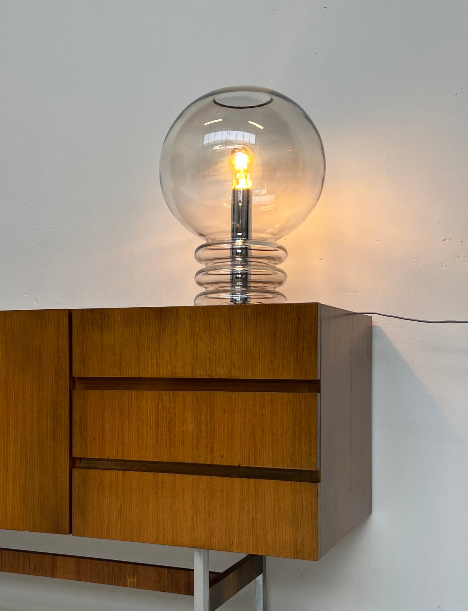 Vintage bulb table lamp – Herbert Proft for Glashütte Limburg