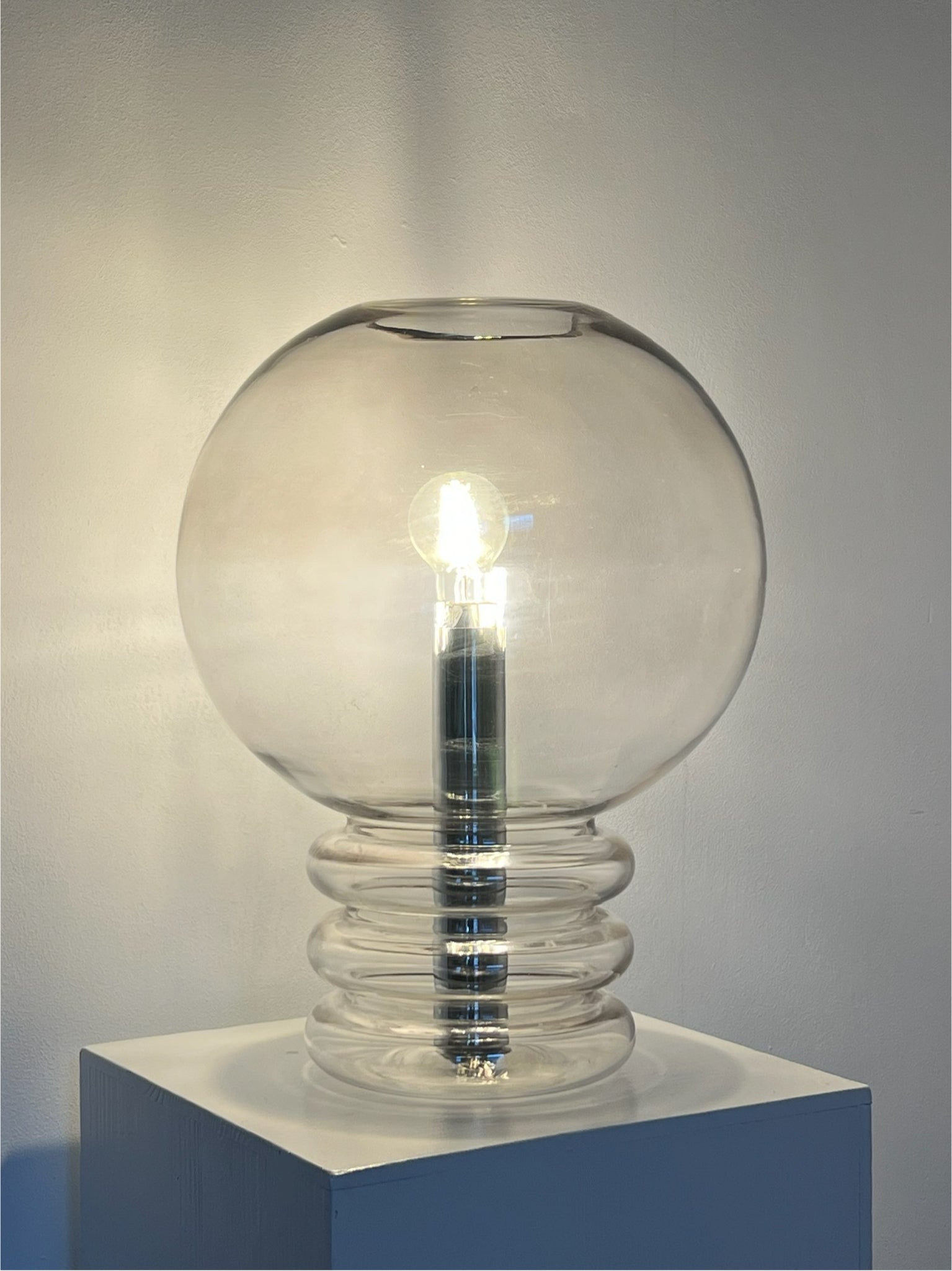 Vintage bulb table lamp – Herbert Proft for Glashütte Limburg