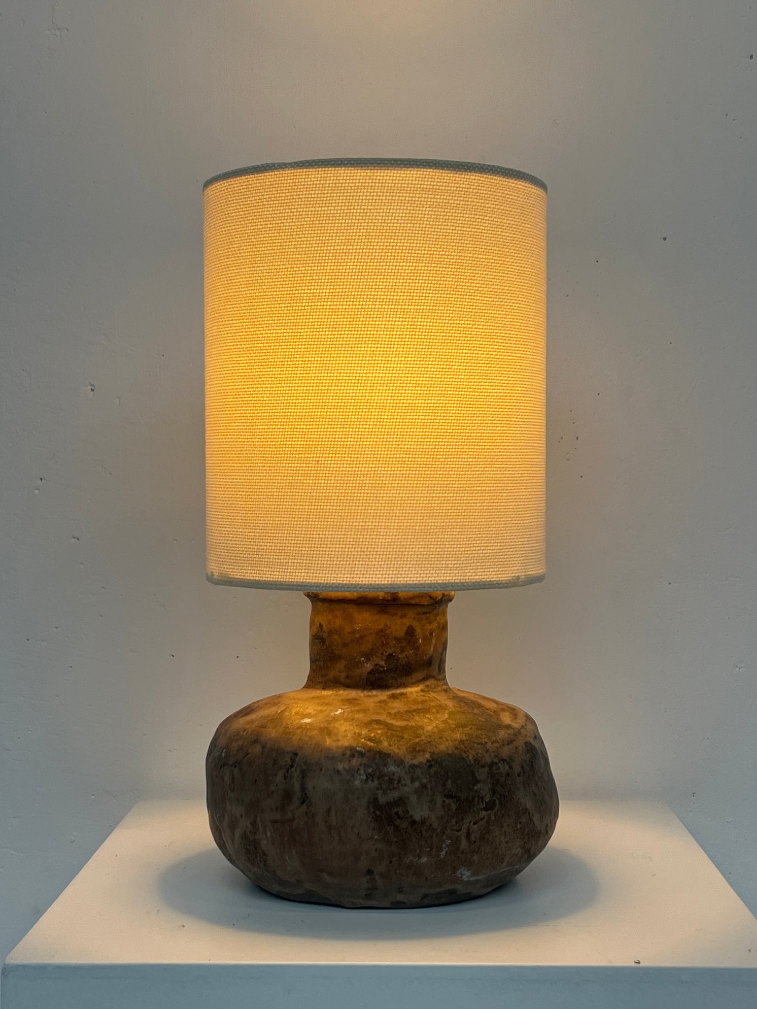 Vintage small ceramic table lamp