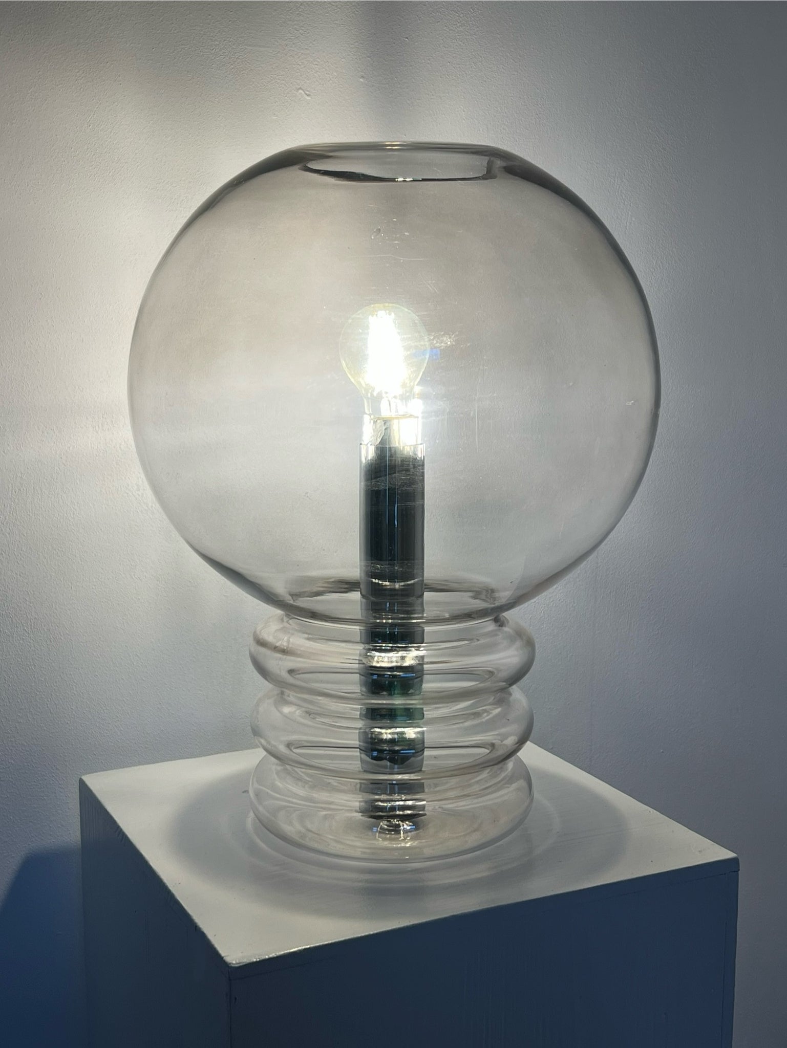 Vintage bulb table lamp – Herbert Proft for Glashütte Limburg