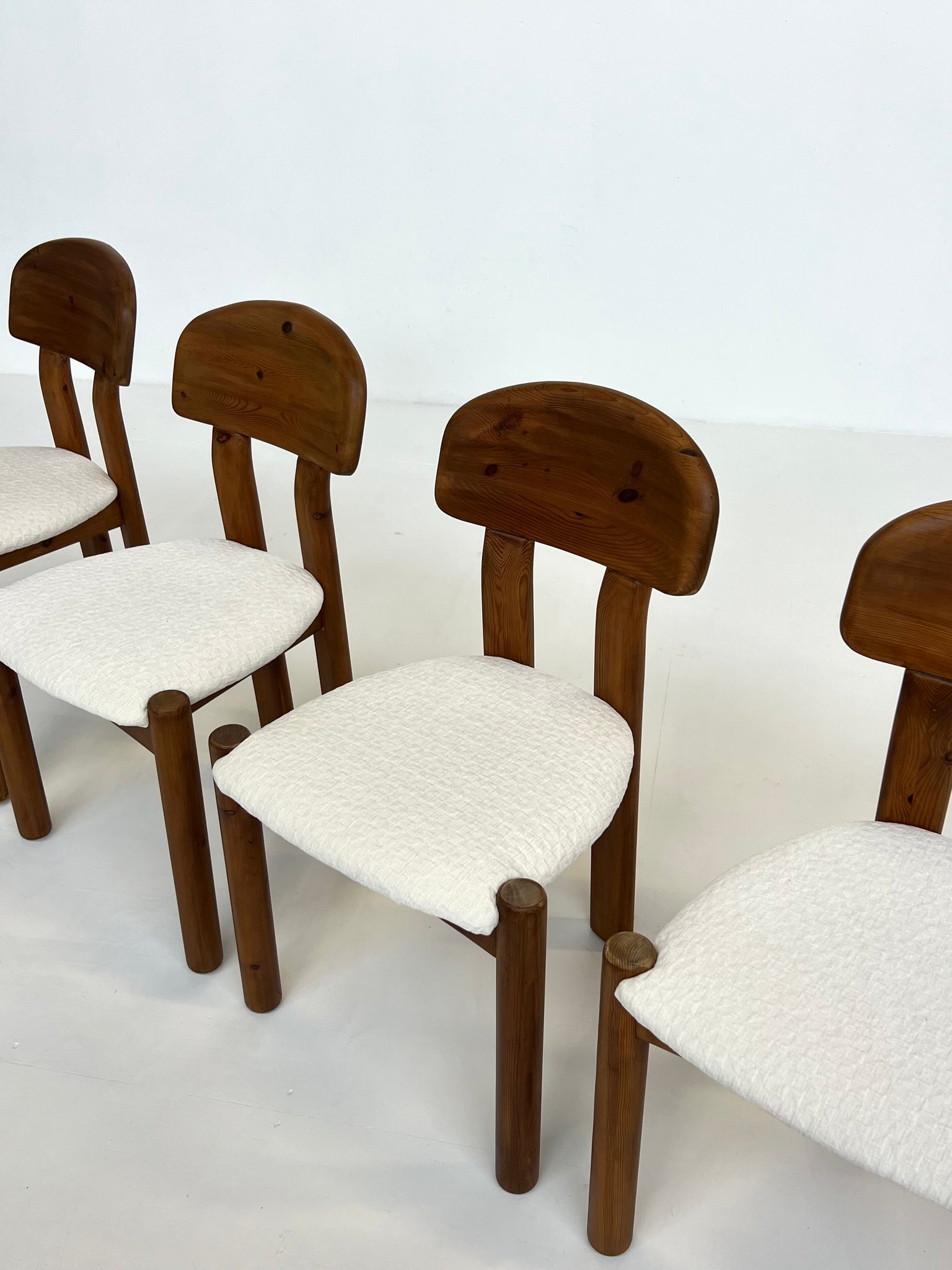 Vintage pine dining chairs – Set of 4