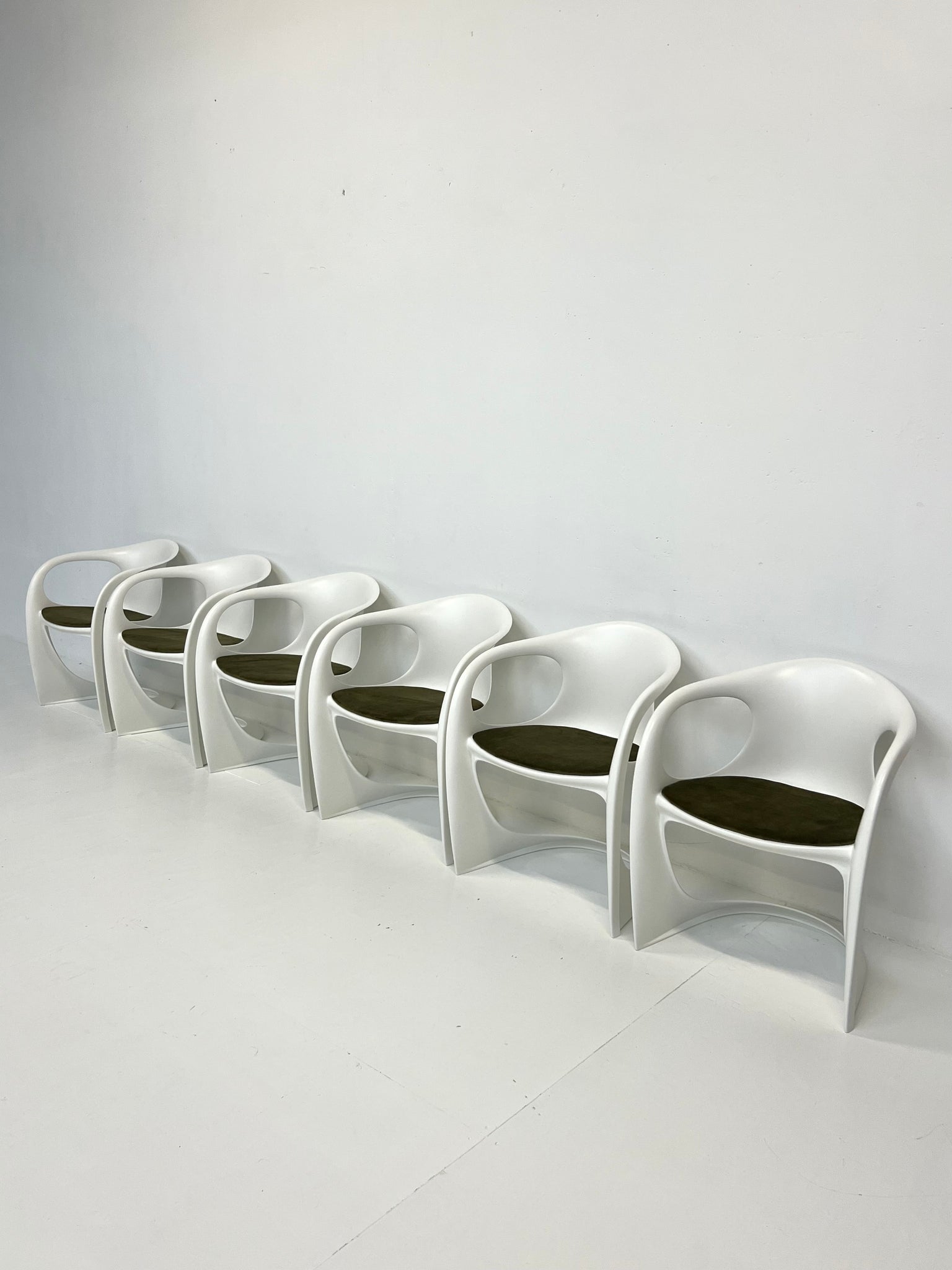 Set of 6 vintage casalino dining chairs by Alexander Begge for Casala