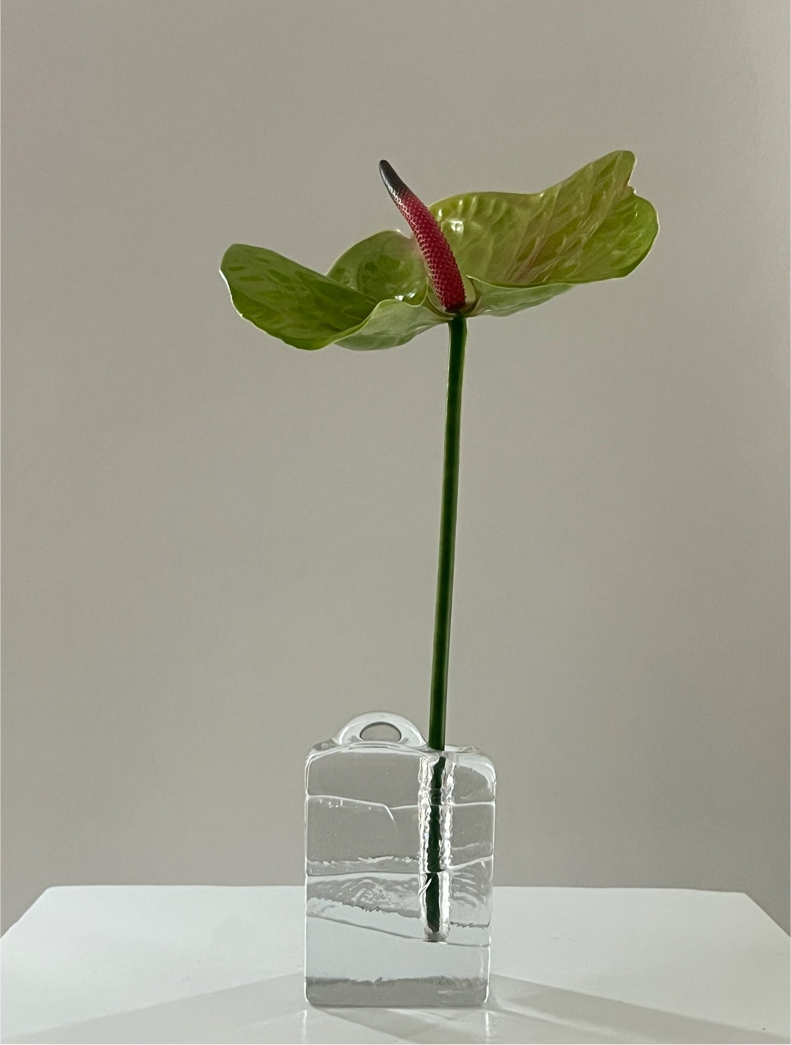 Heiner Düsterhaus crystal solifleur vase