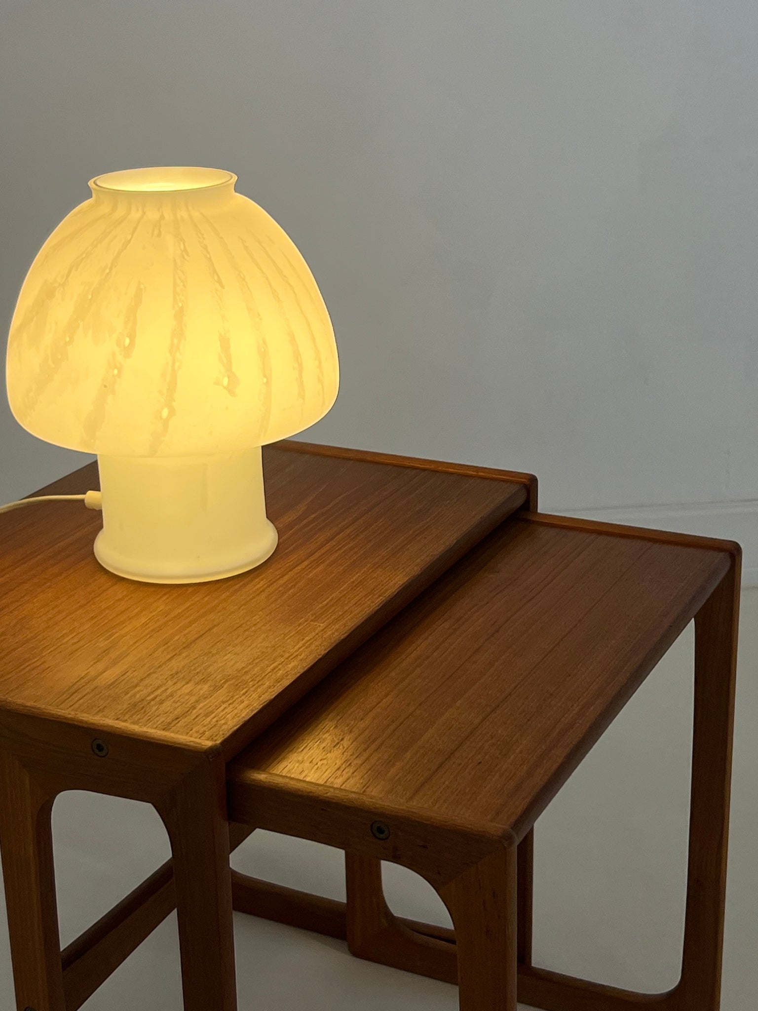 Set of 2 Danish teak nesting tables