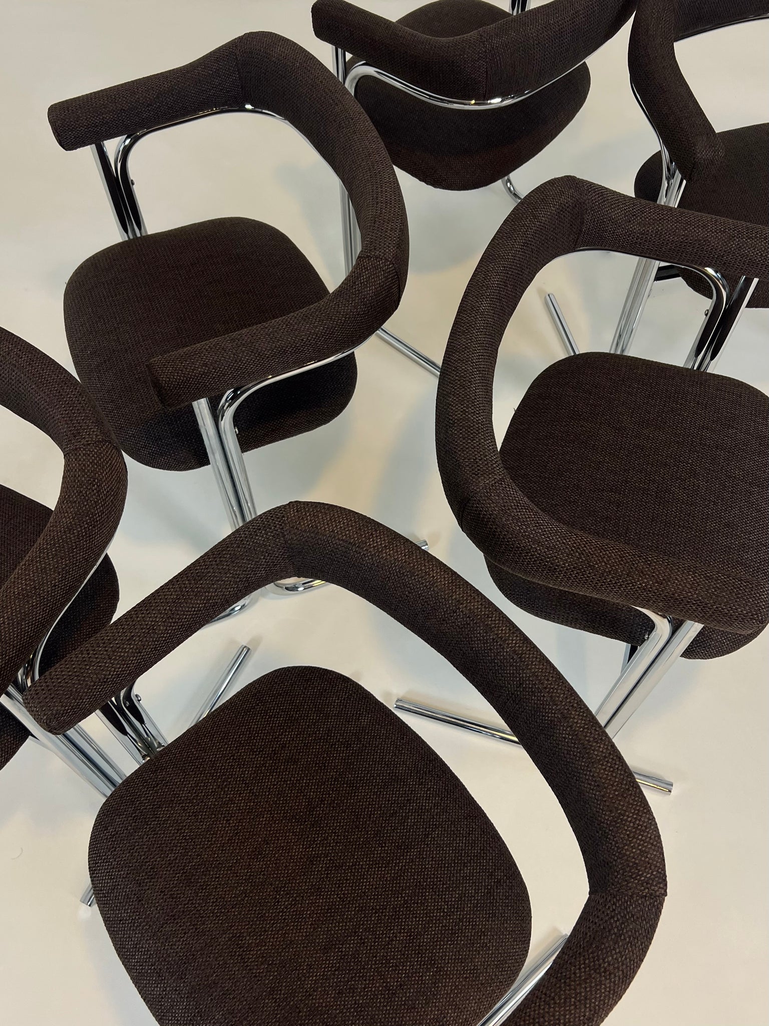 Set of 6 vintage dining chairs - 1970's