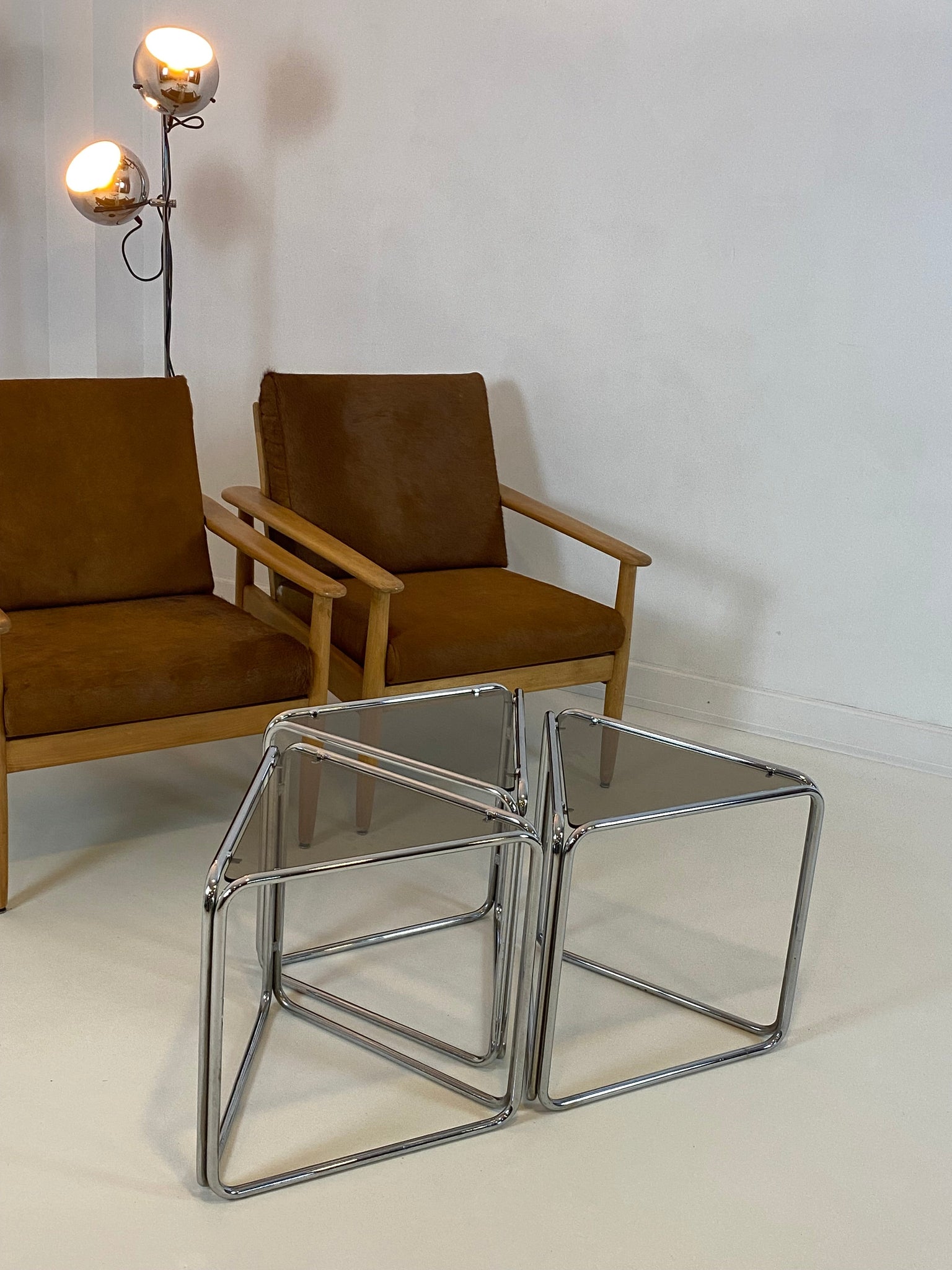 Set of 3 vintage side tables
