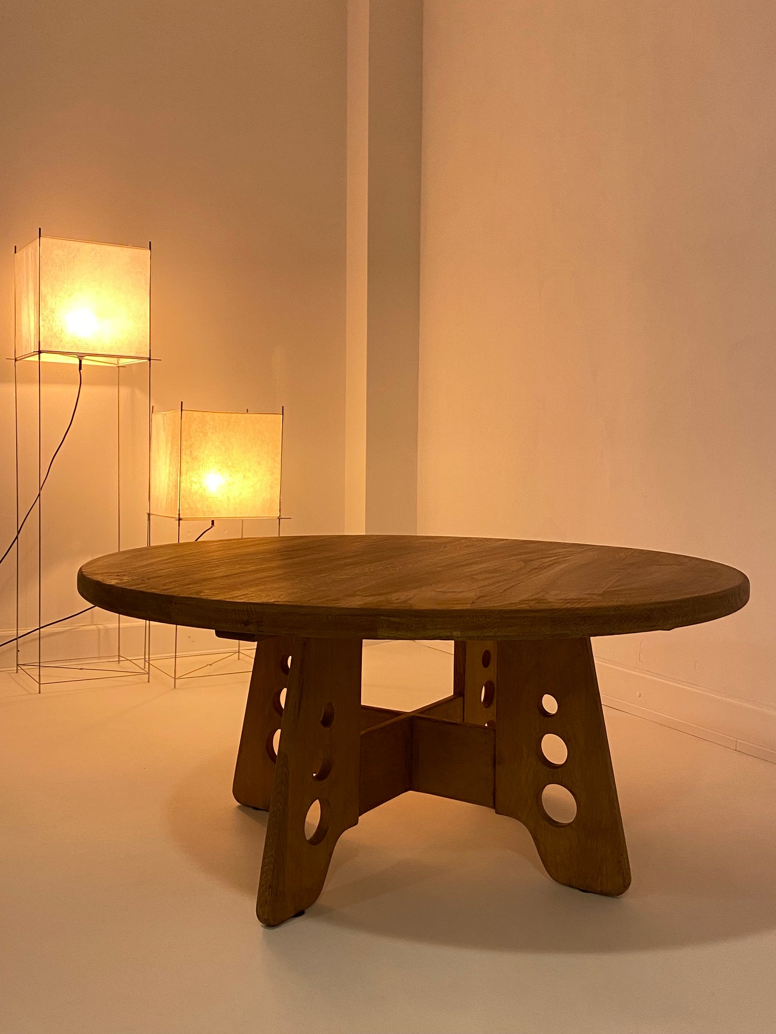 Vintage oak coffee table by Gilbert Marklund for Furusnickarn AB