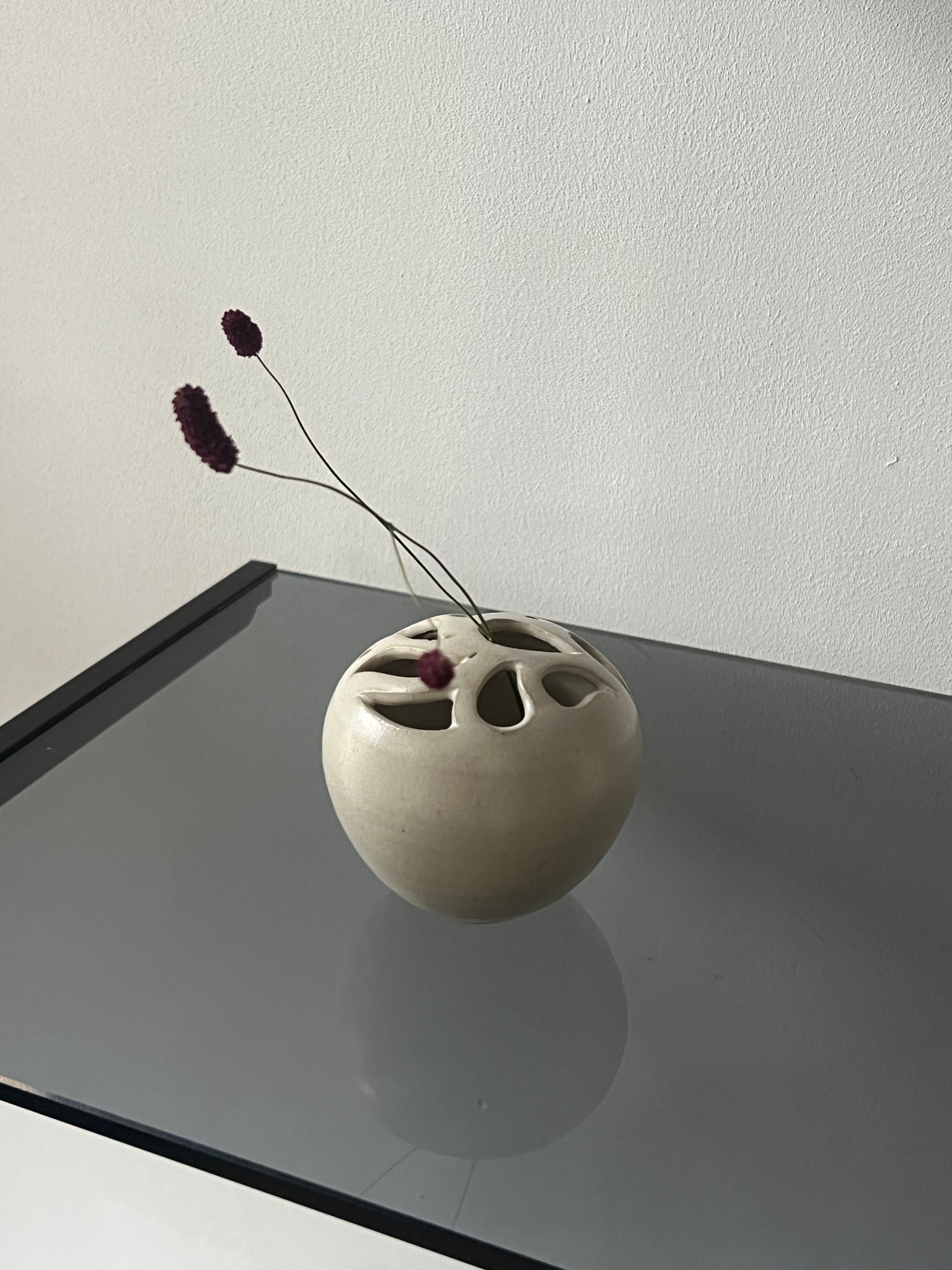 Vintage ceramic flower frog / ikebana vase