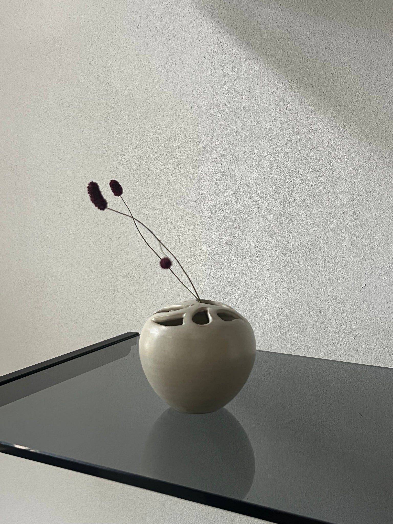 Vintage ceramic flower frog / ikebana vase