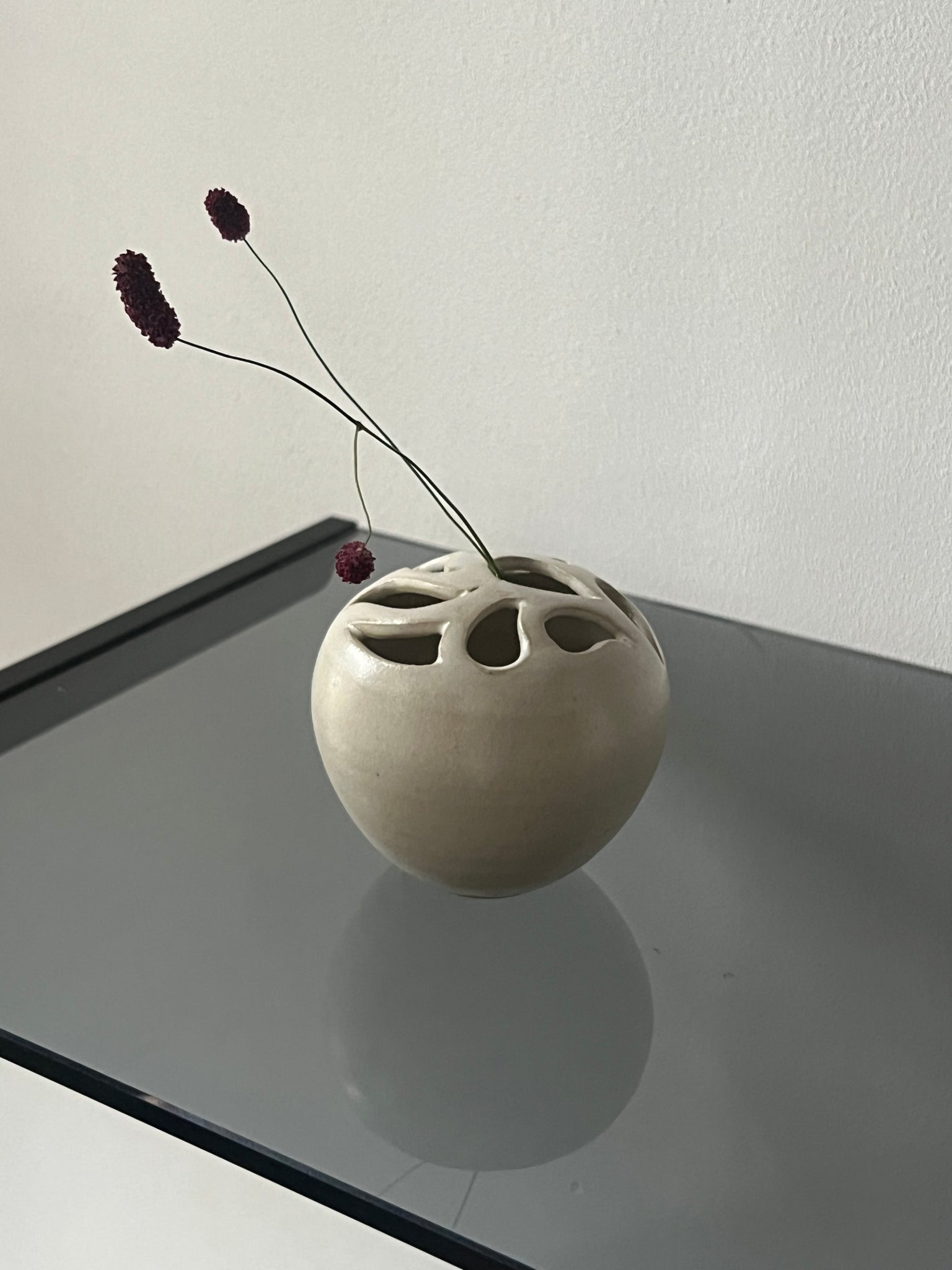 Vintage ceramic flower frog / ikebana vase