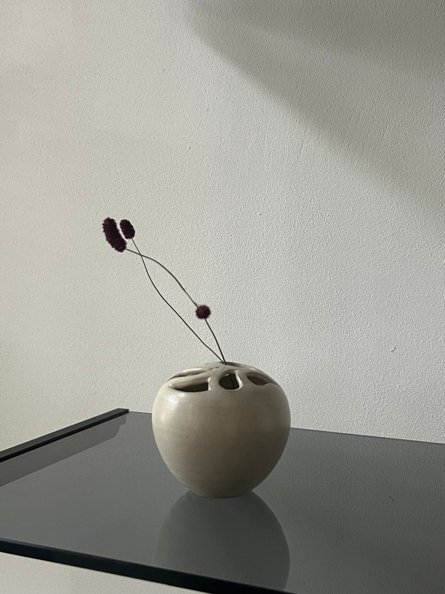 Vintage ceramic flower frog / ikebana vase
