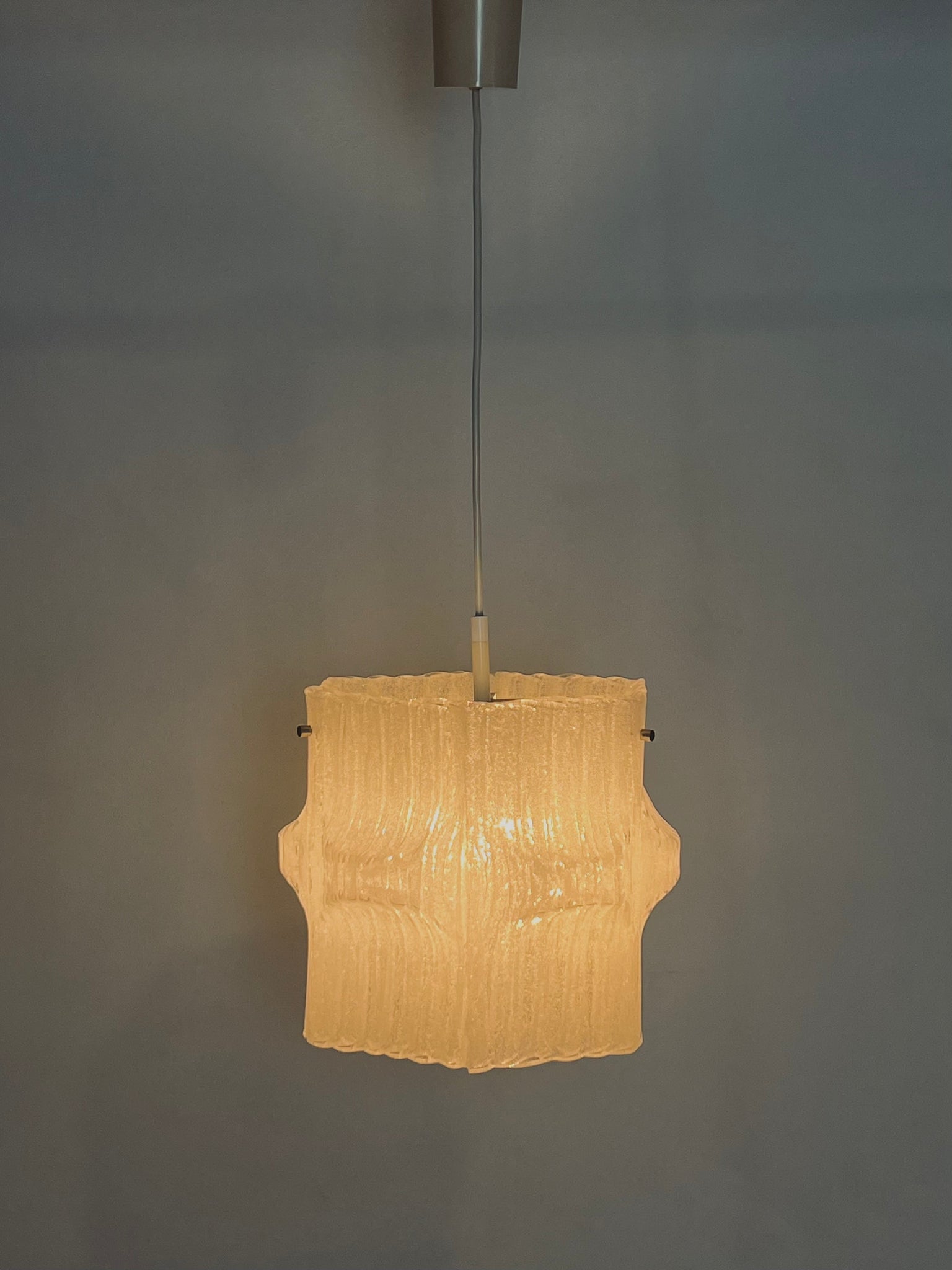 Vintage hanglamp – Ice Lucite