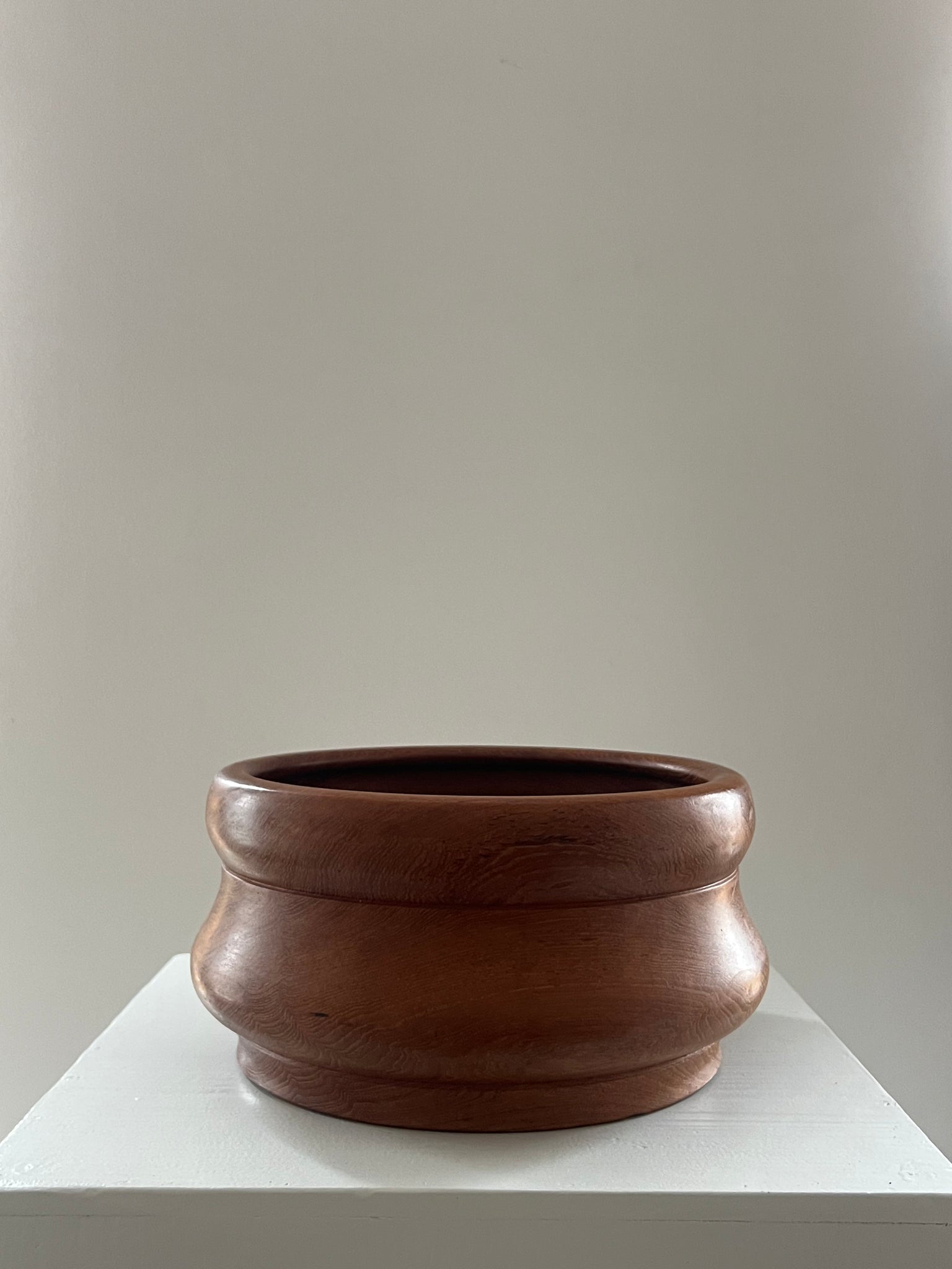 Vintage teak wooden bowl