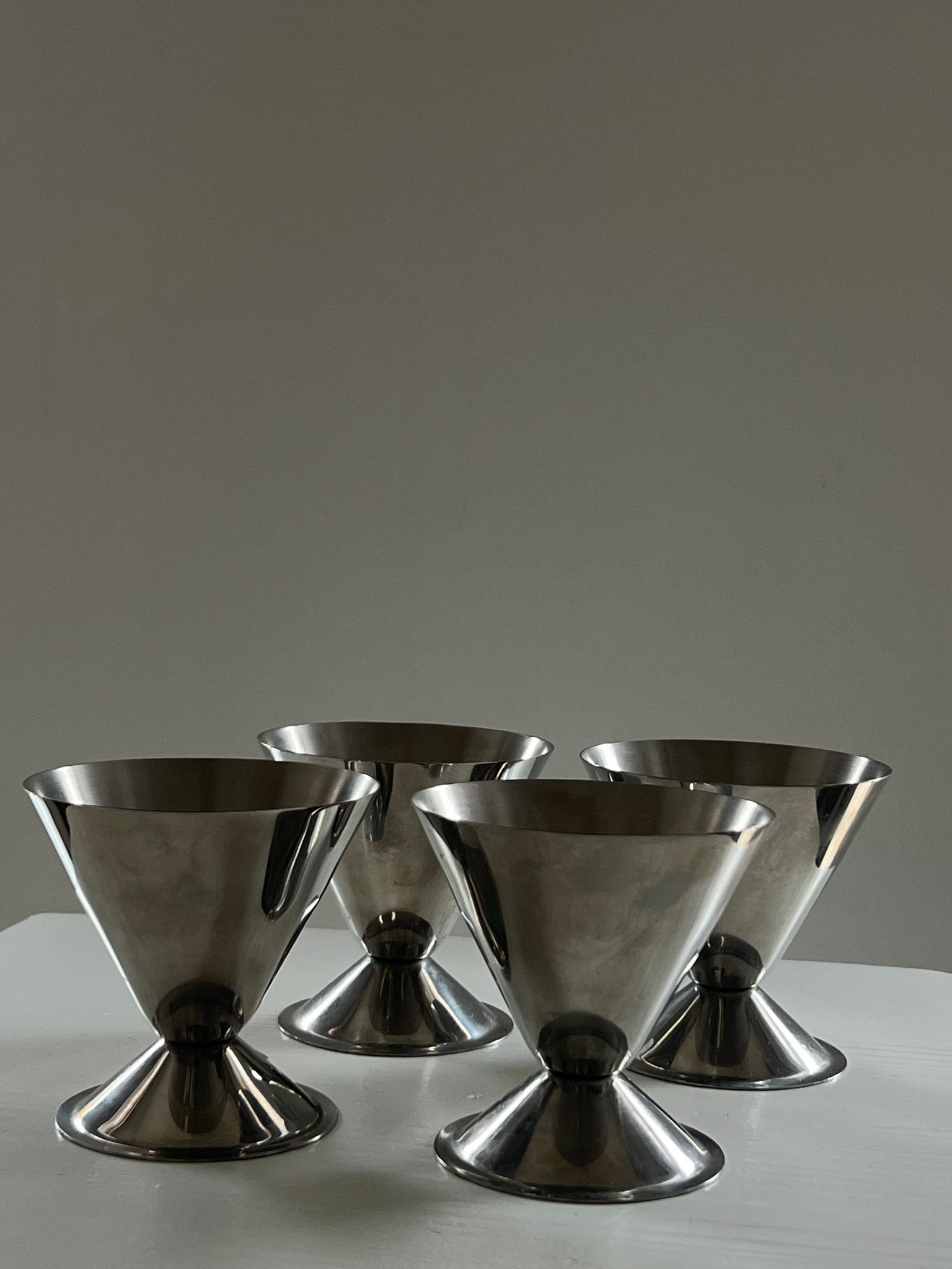 Vintage diabolo ice cream coupes – set of 4
