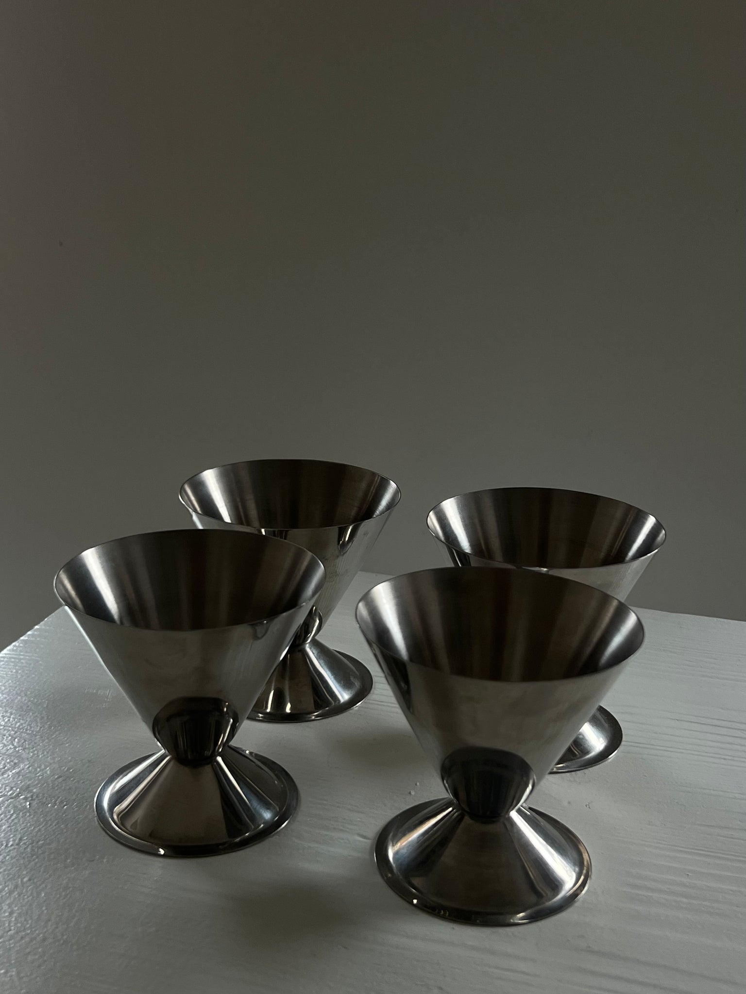 Vintage diabolo ice cream coupes – set of 4