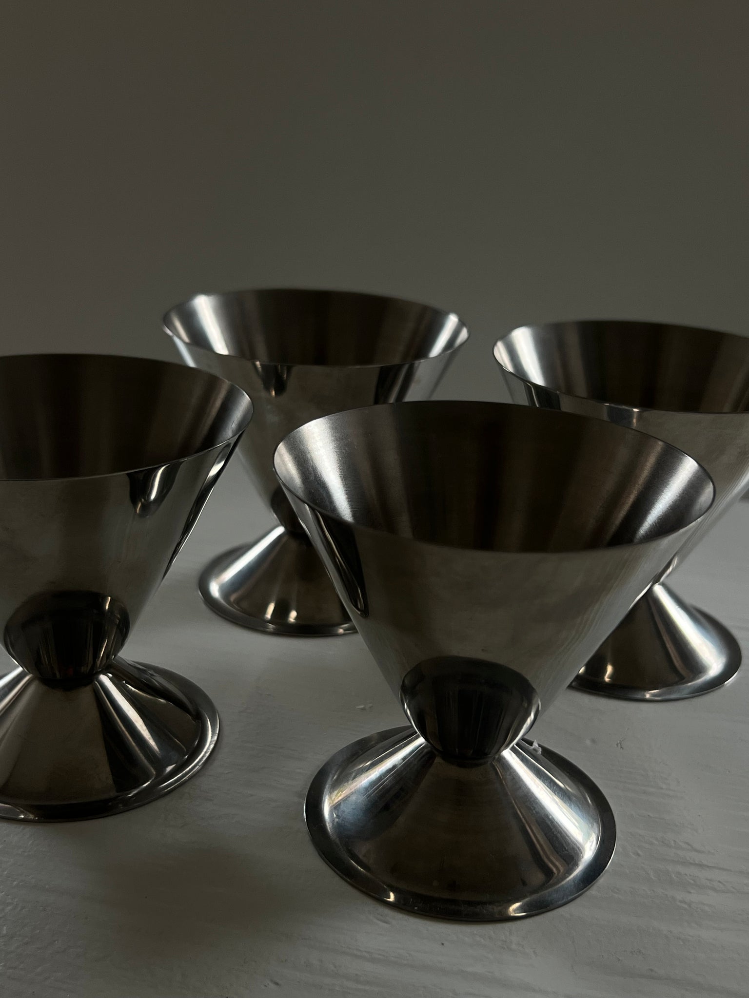 Vintage diabolo ice cream coupes – set of 4