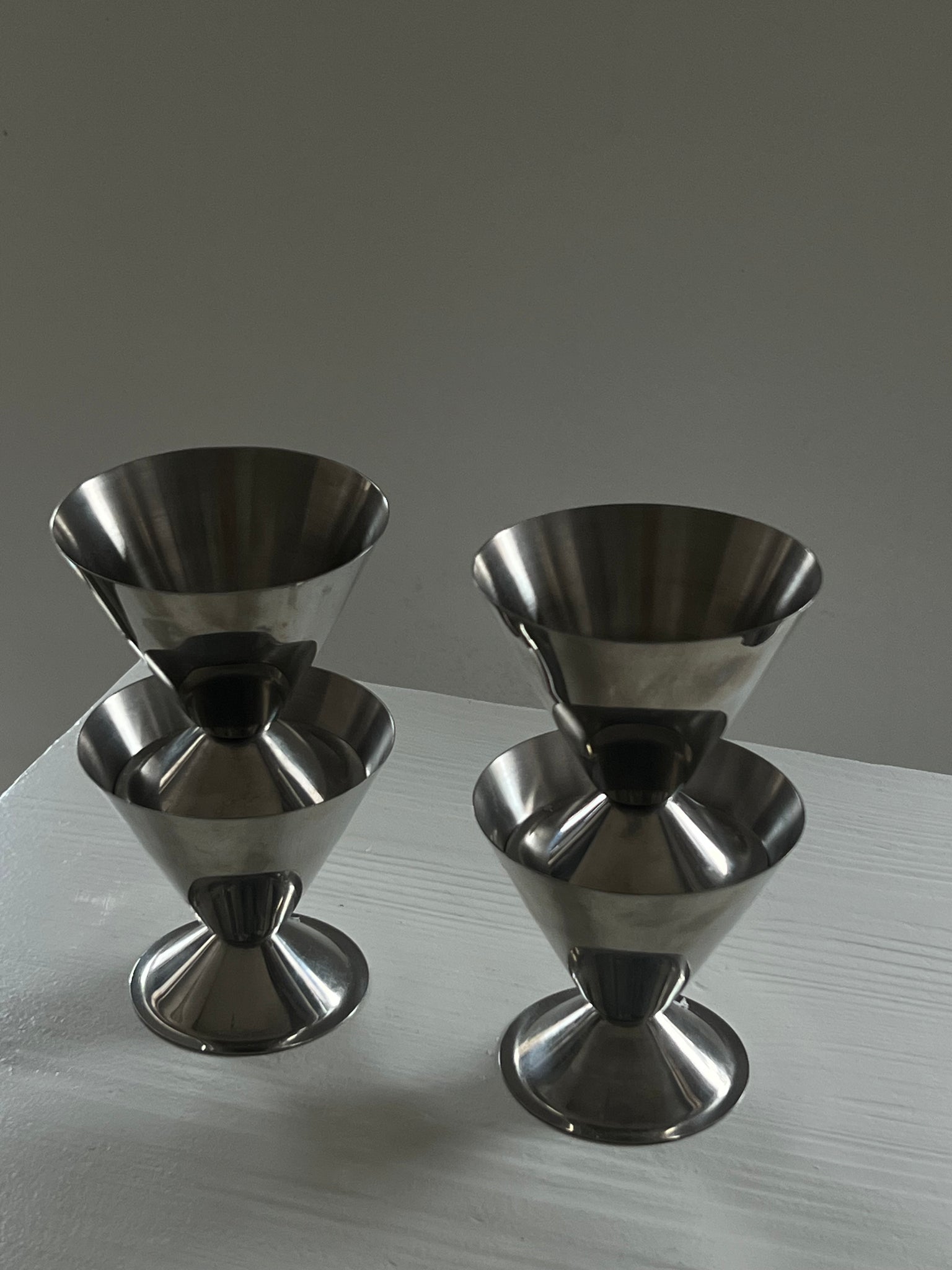 Vintage diabolo ice cream coupes – set of 4