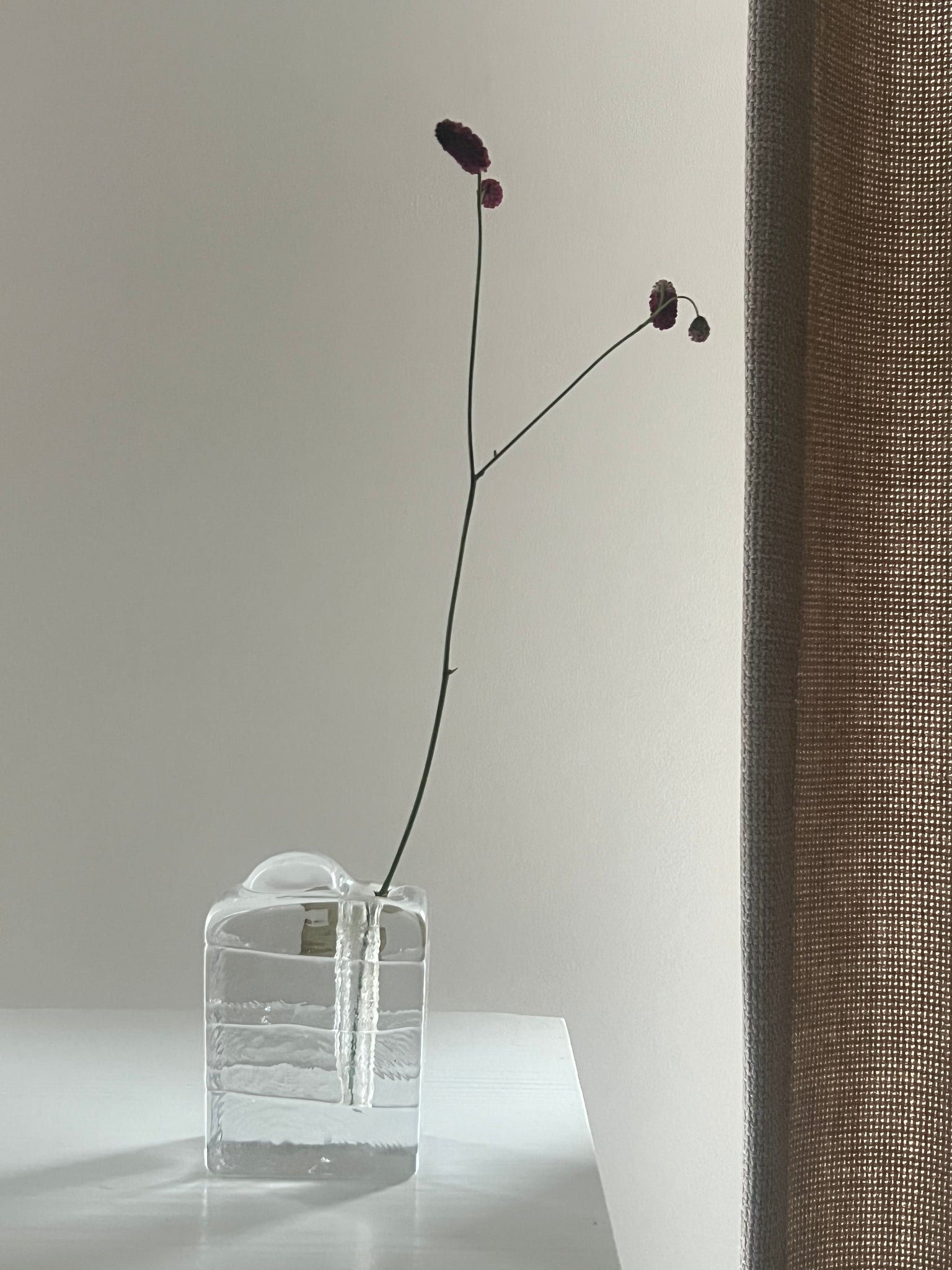 Heiner Düsterhaus crystal solifleur vase