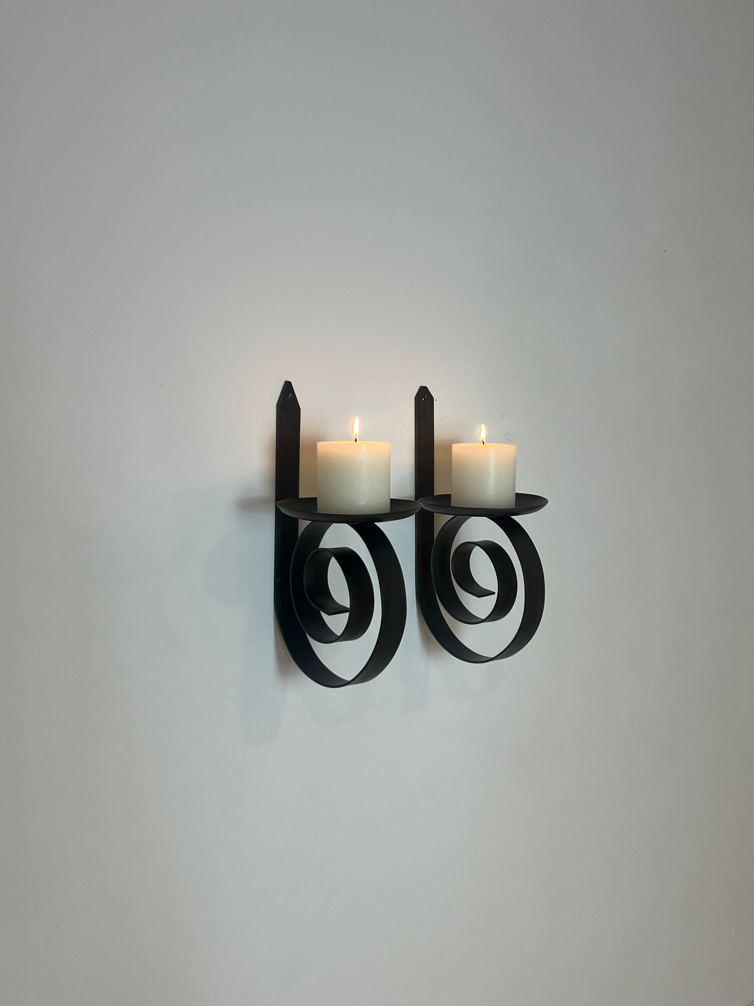 XXL Brutalist wall candle holders