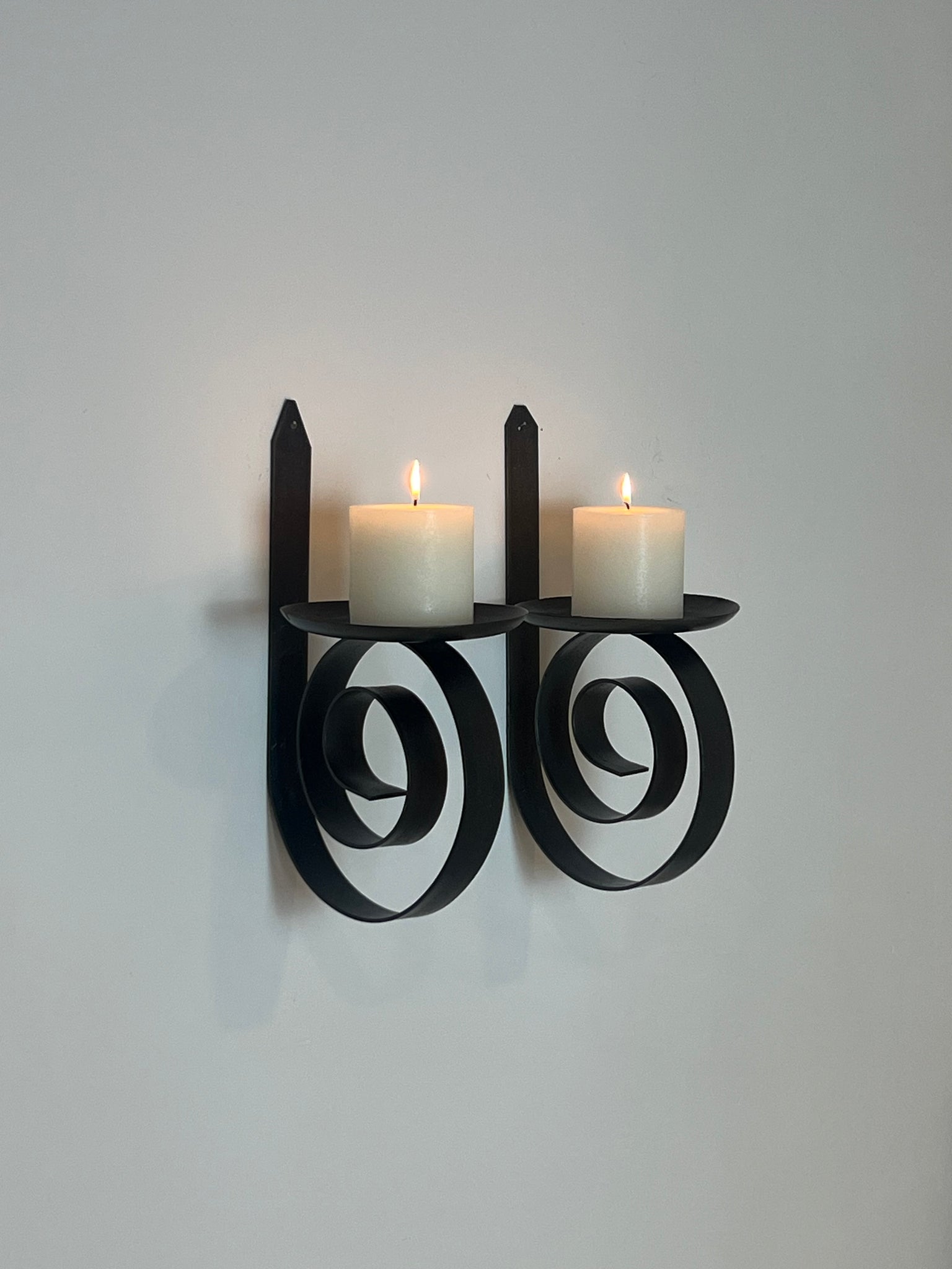 XXL Brutalist wall candle holders