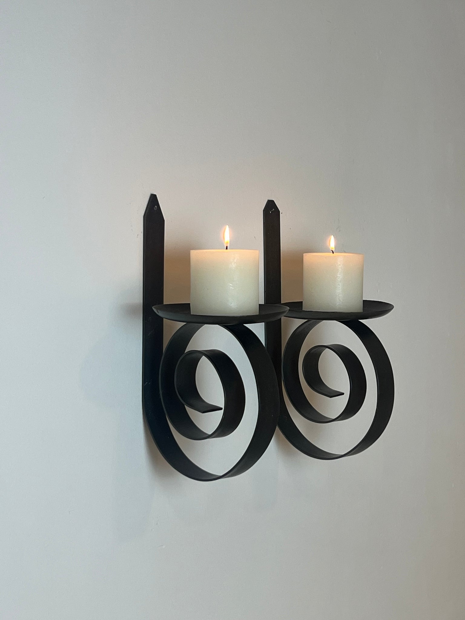 XXL Brutalist wall candle holders