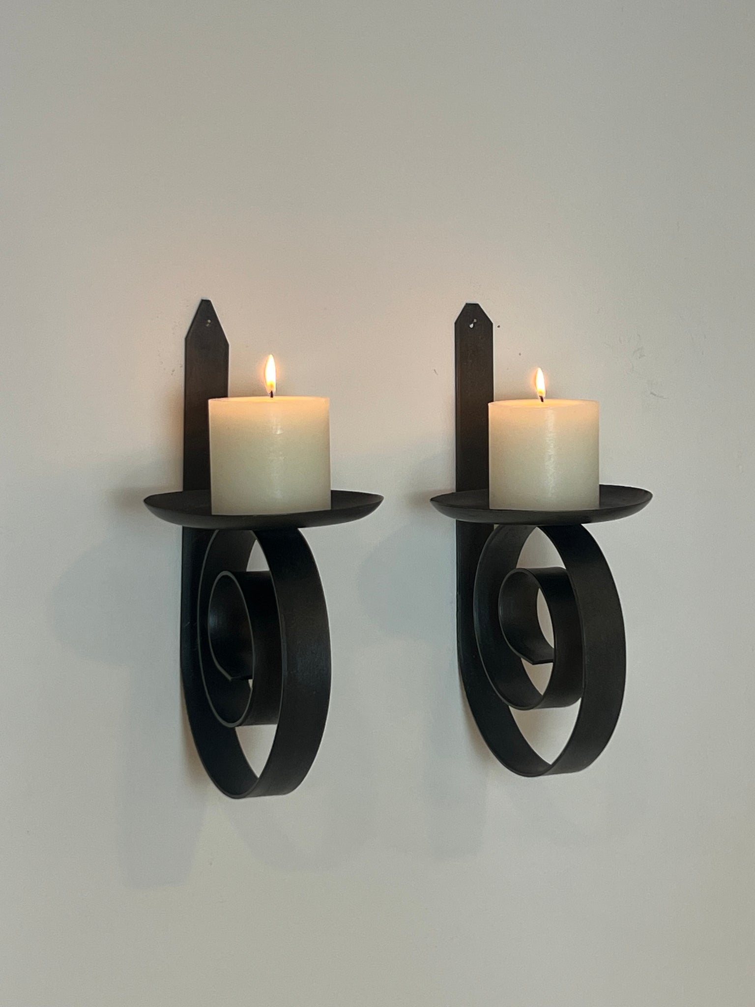 XXL Brutalist wall candle holders