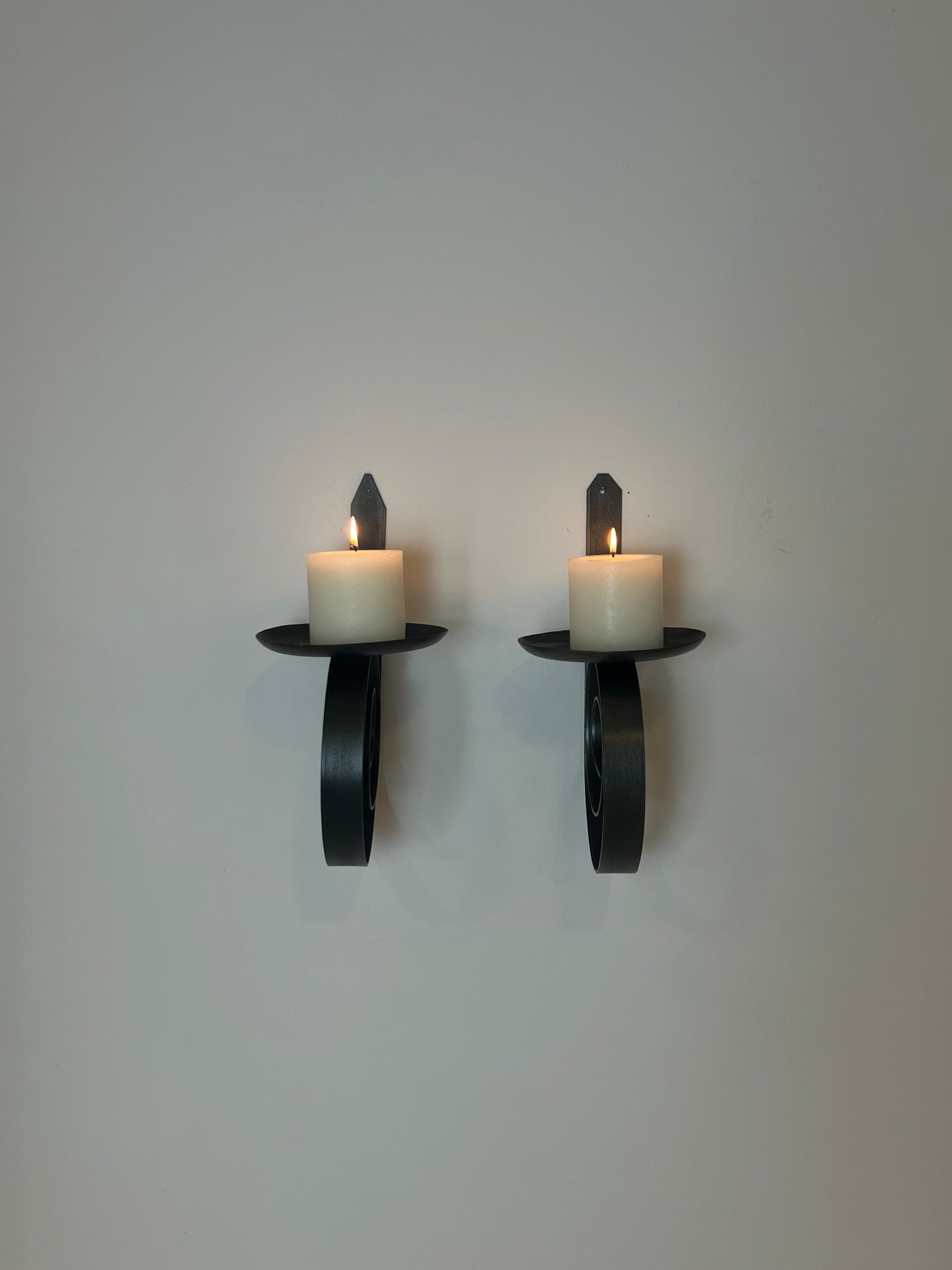 XXL Brutalist wall candle holders