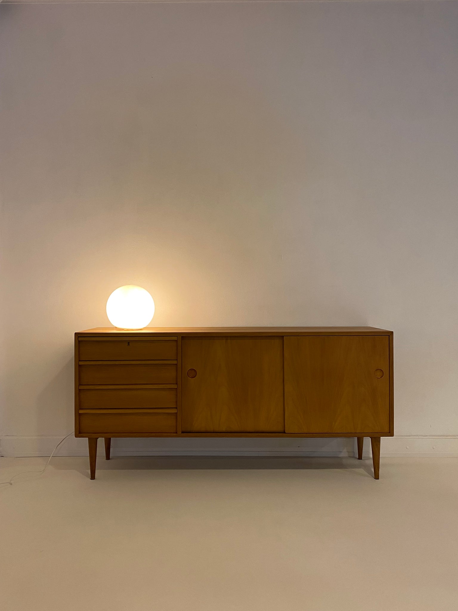 X Vintage Danish sideboard in light oak