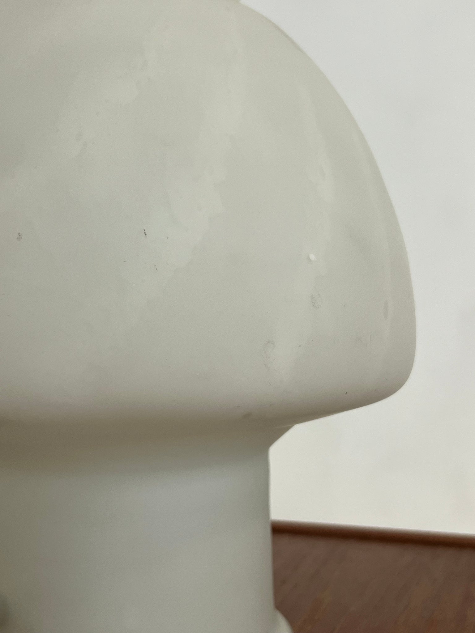 Vintage Murano-style mushroom table lamp