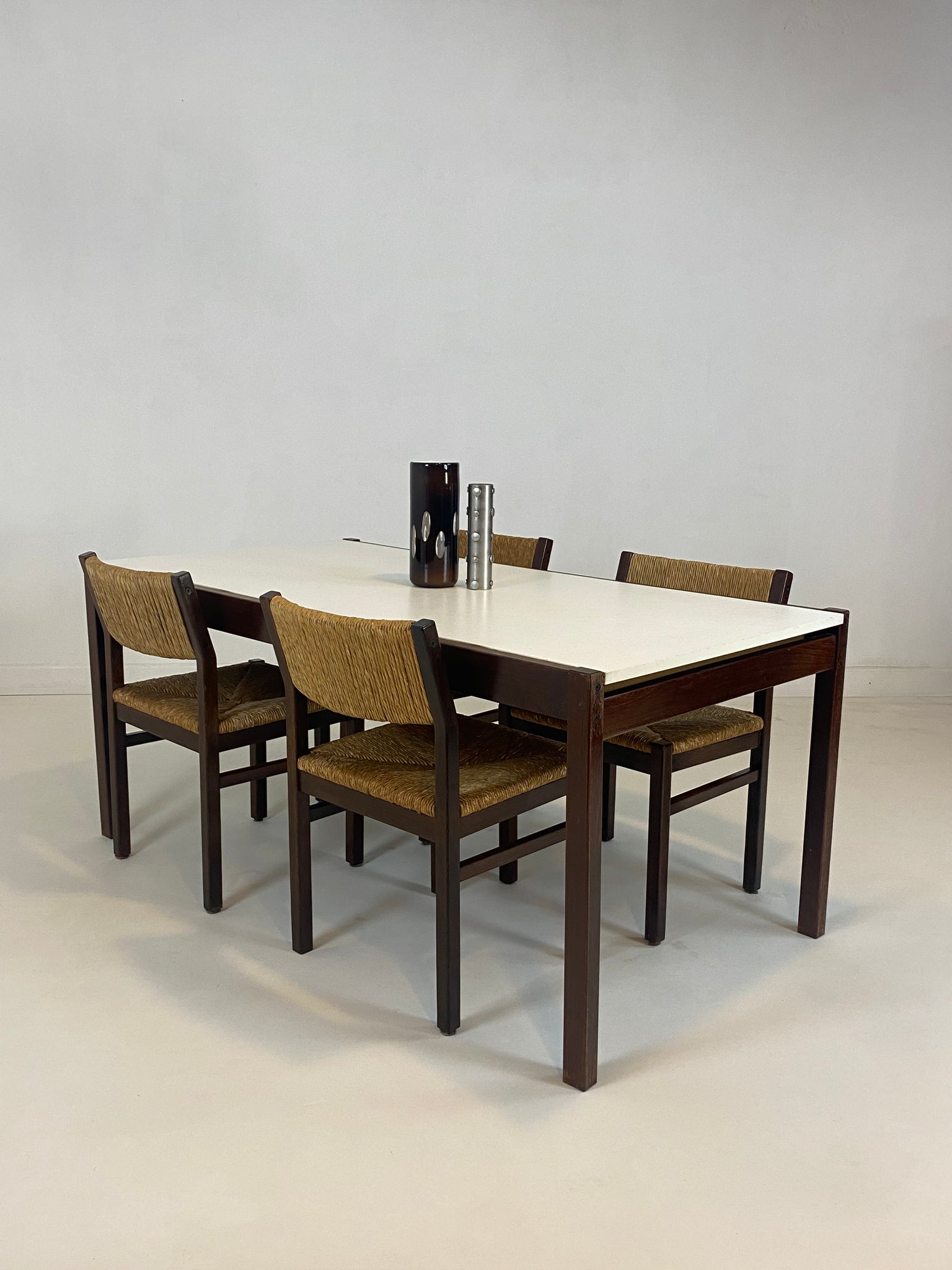 Vintage wengé dining set by Pastoe