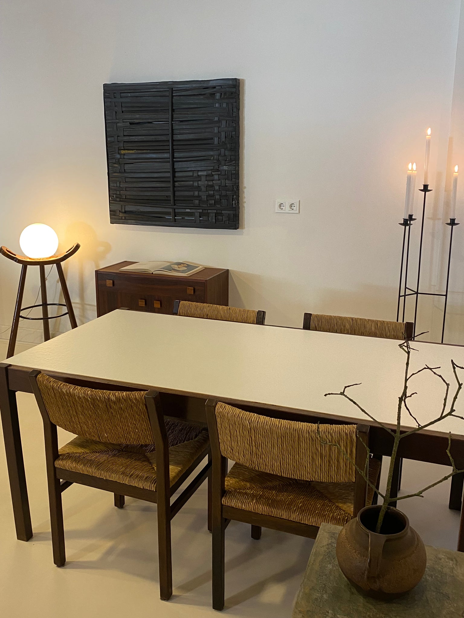 Vintage wengé dining set by Pastoe