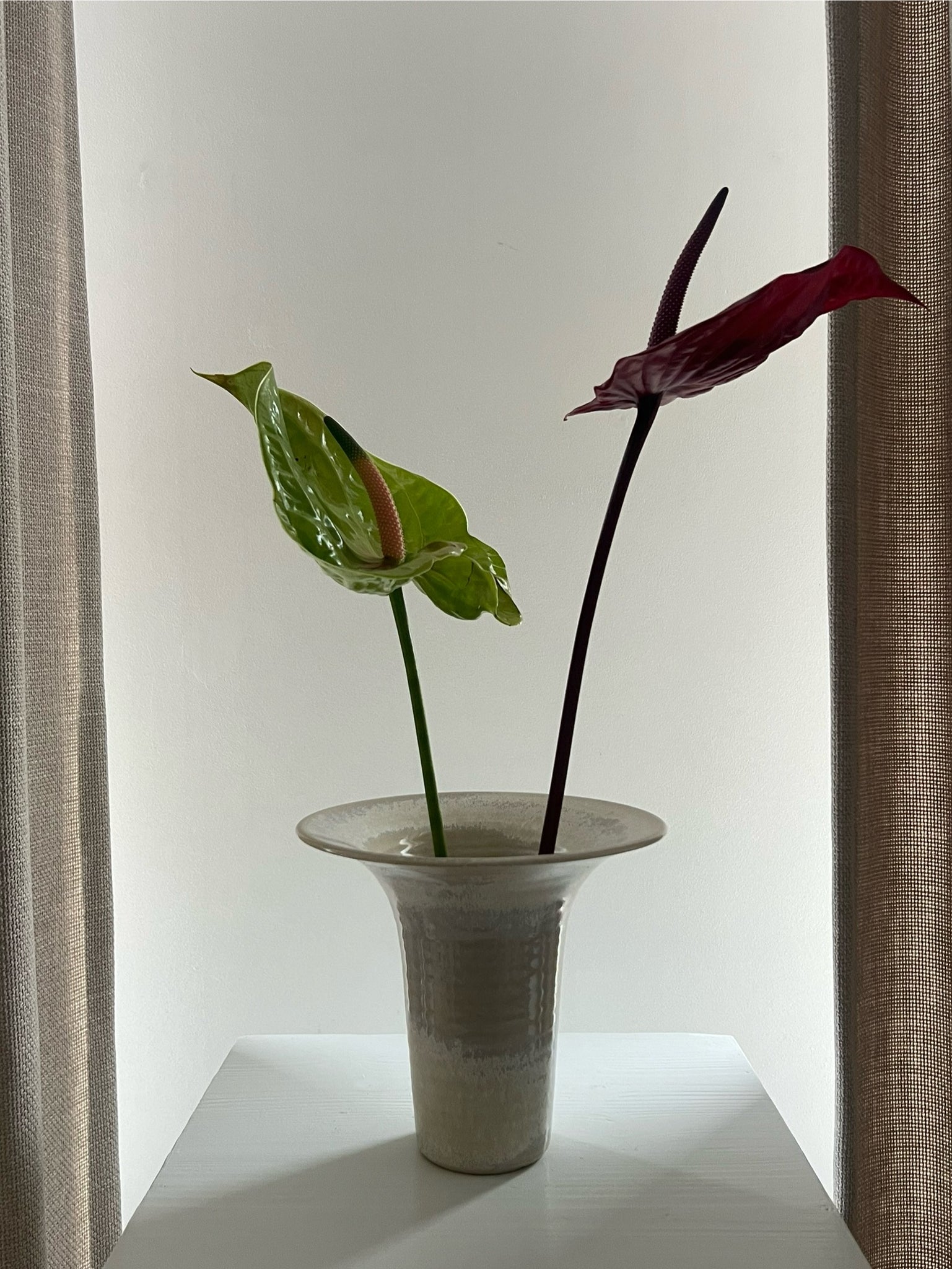 X Vintage handmade ceramic vase