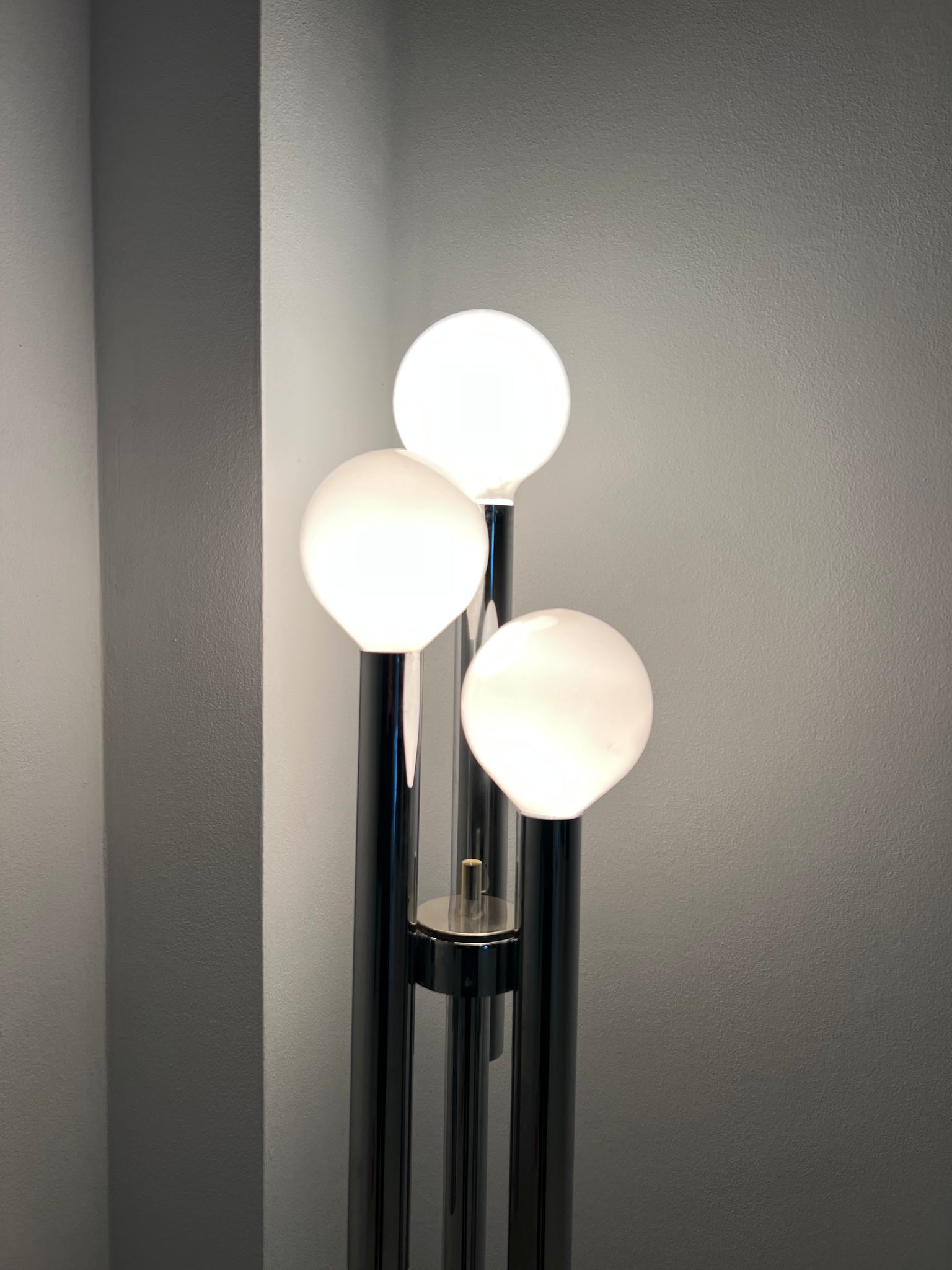 Vintage ruimtetijdperk vloerlamp