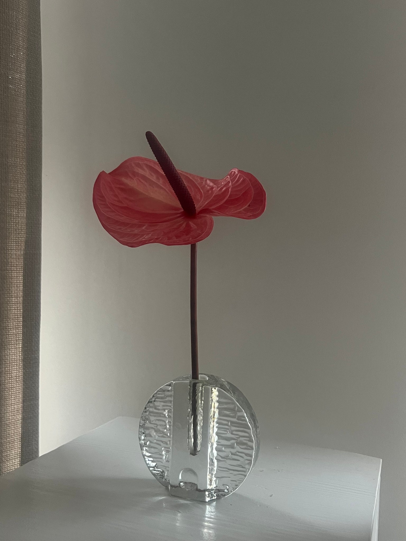 Small vintage Walther glass vase