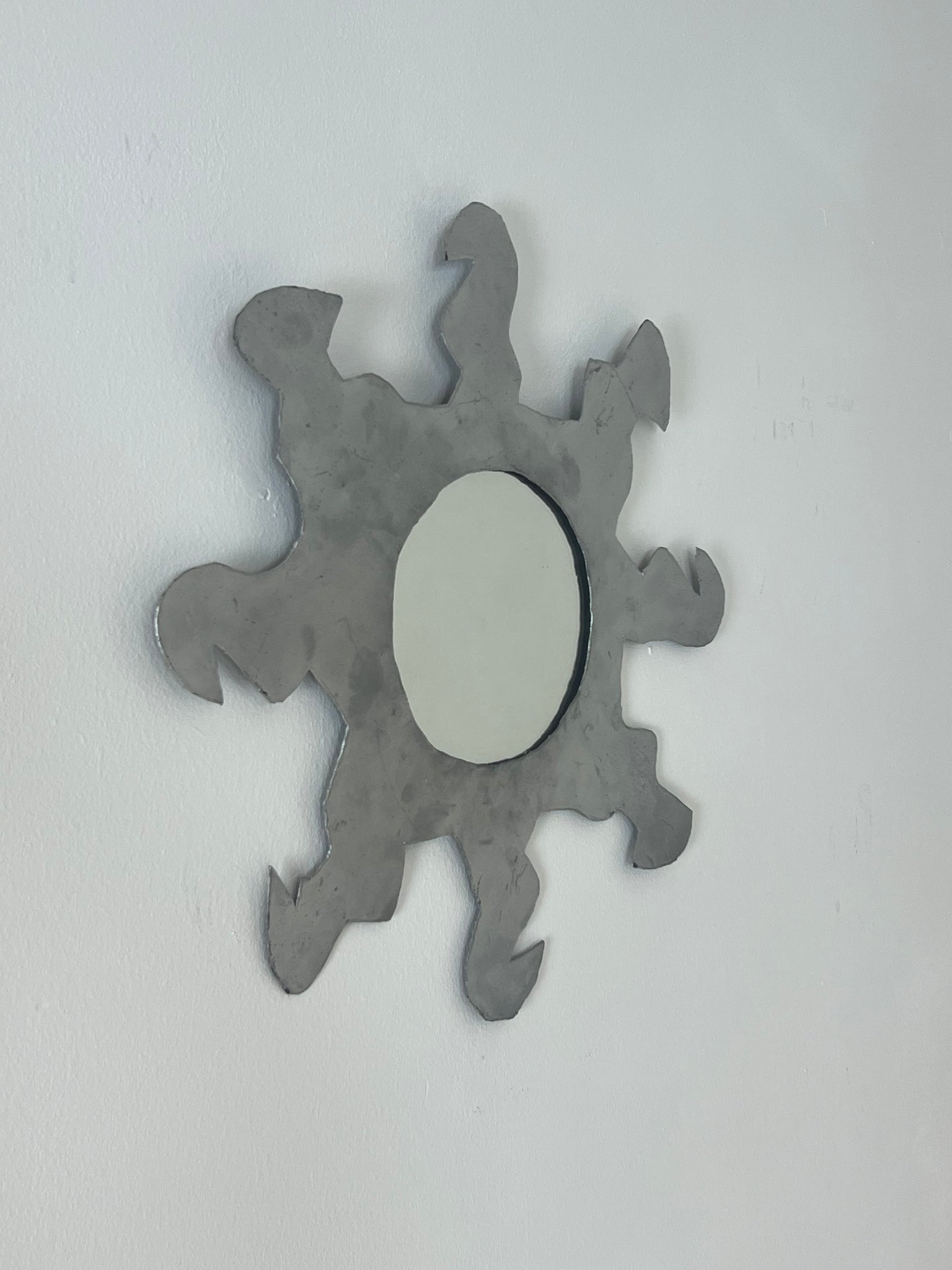 Vintage metalen spiegel