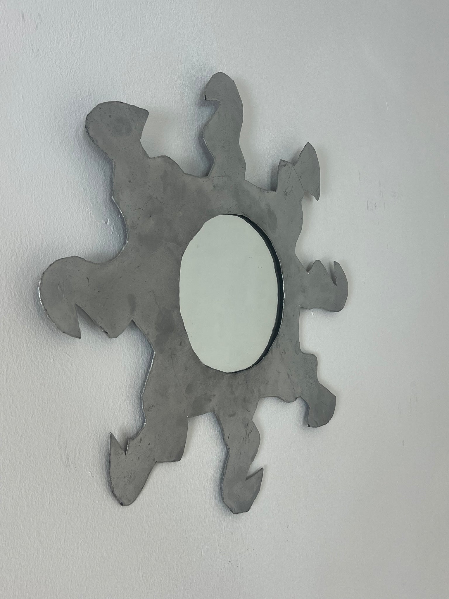 Vintage metalen spiegel